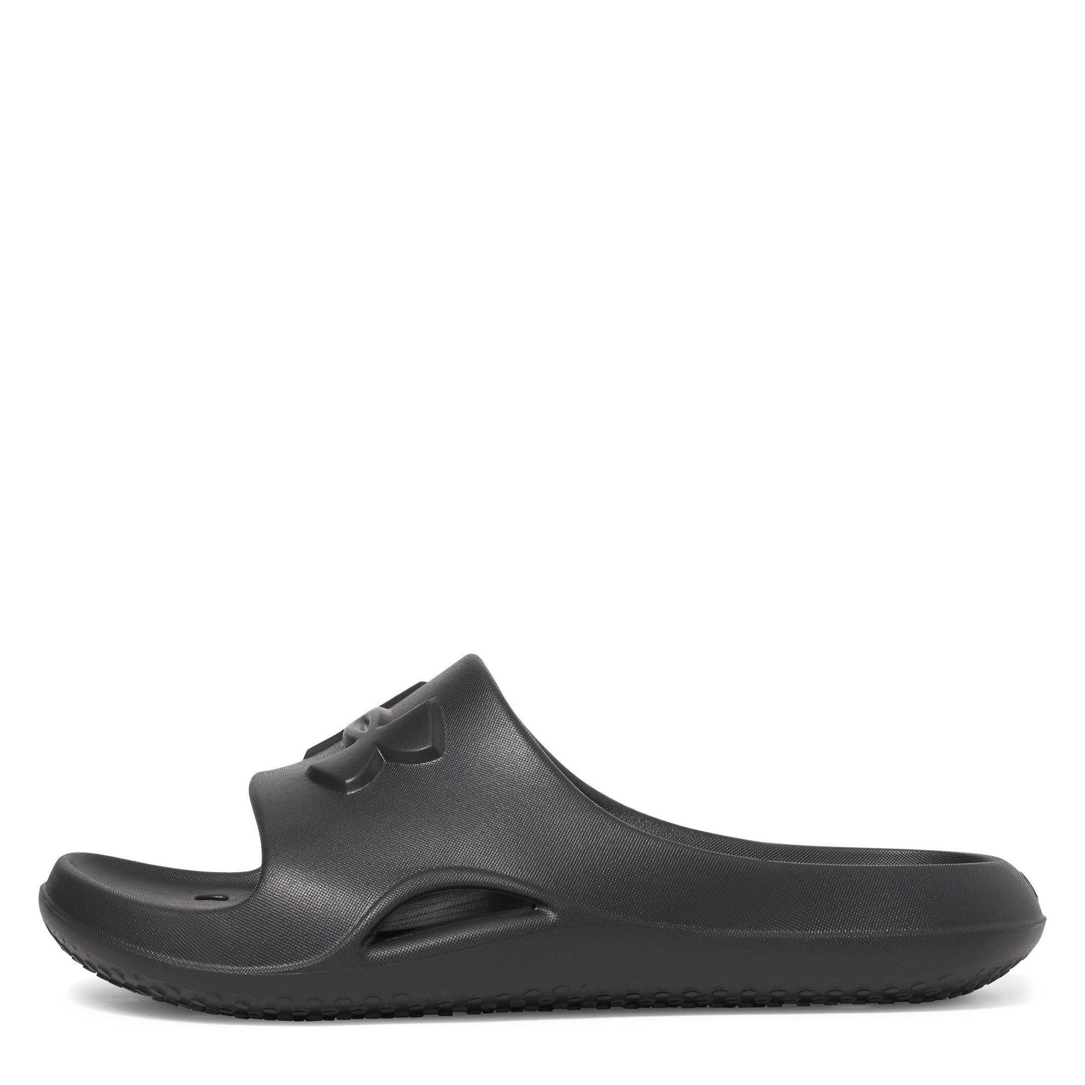 Black/Blk/Black - Under Armour - Women's Locker V SL Sliders - 6