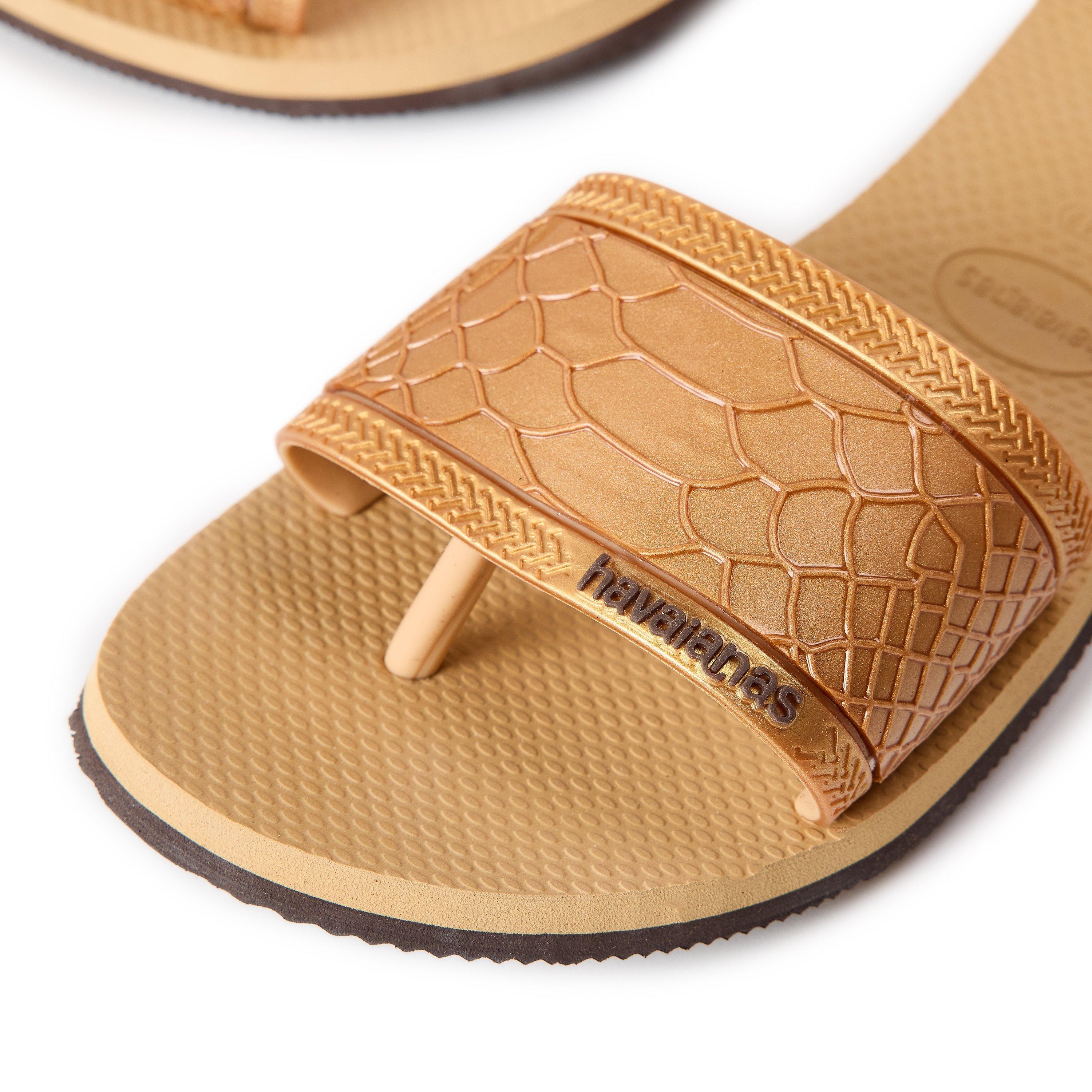 Doré - Havaianas - Hav. You Angra Wild Golden 41/42 Flip Flops Womens - 3