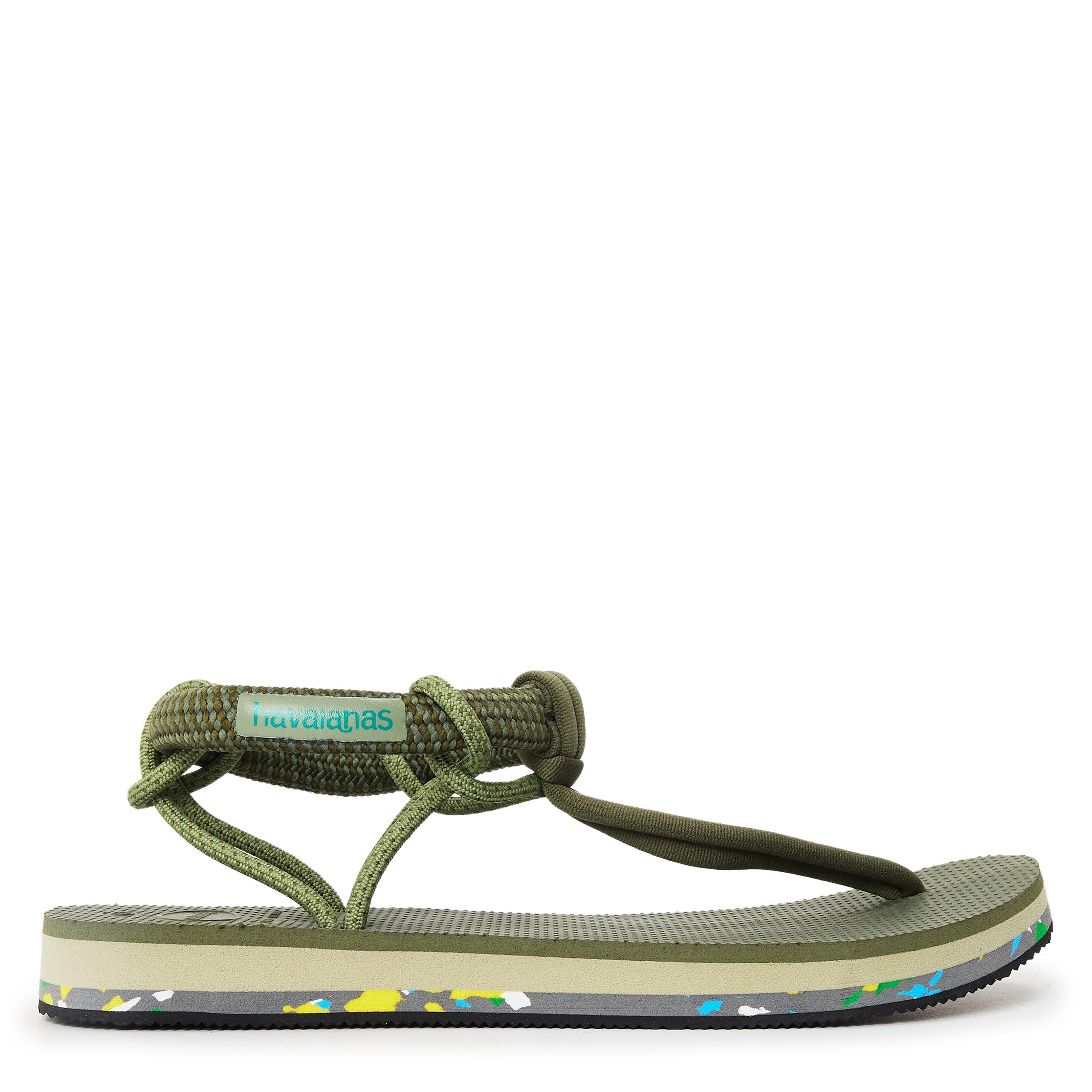 Green - Havaianas - Hav. Cosmo Madrid Green 35 Flip Flops Womens - 1