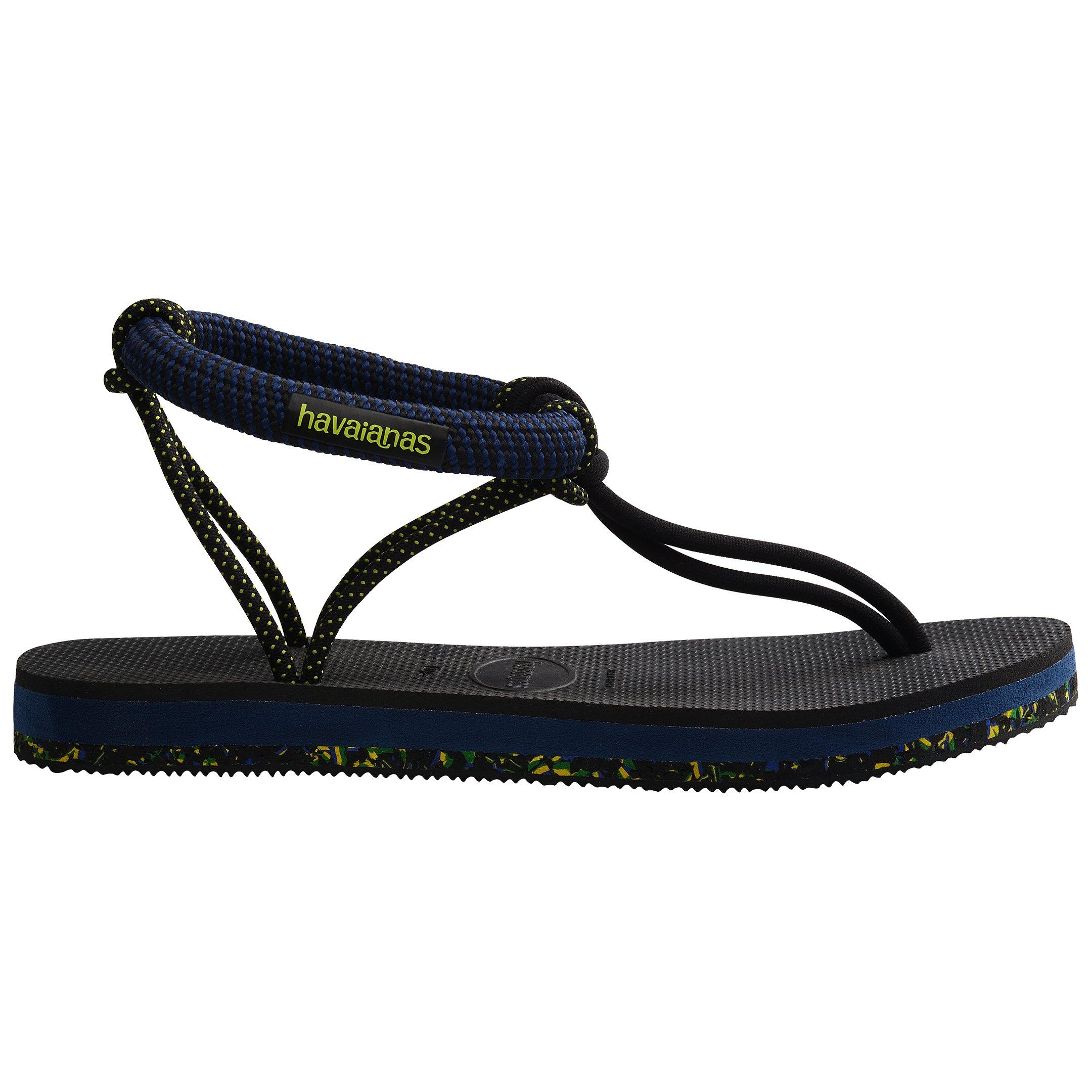 Noir - Havaianas - Hav. Cosmo Madrid Black 35 Flip Flops Womens - 1