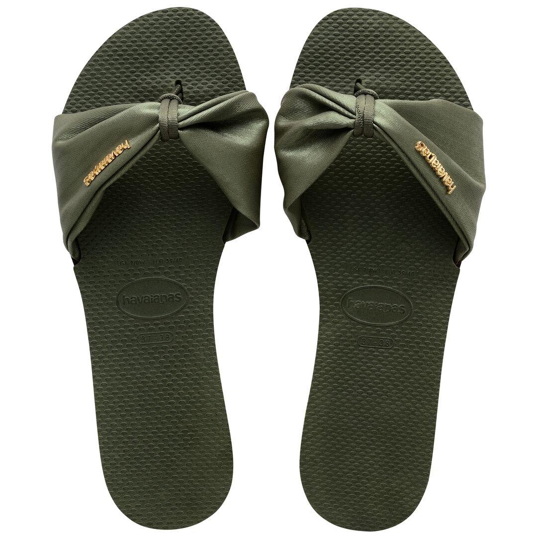Vert - Havaianas - Havaianas You St Tropez Classic Green 39 Flip Flops Womens - 1