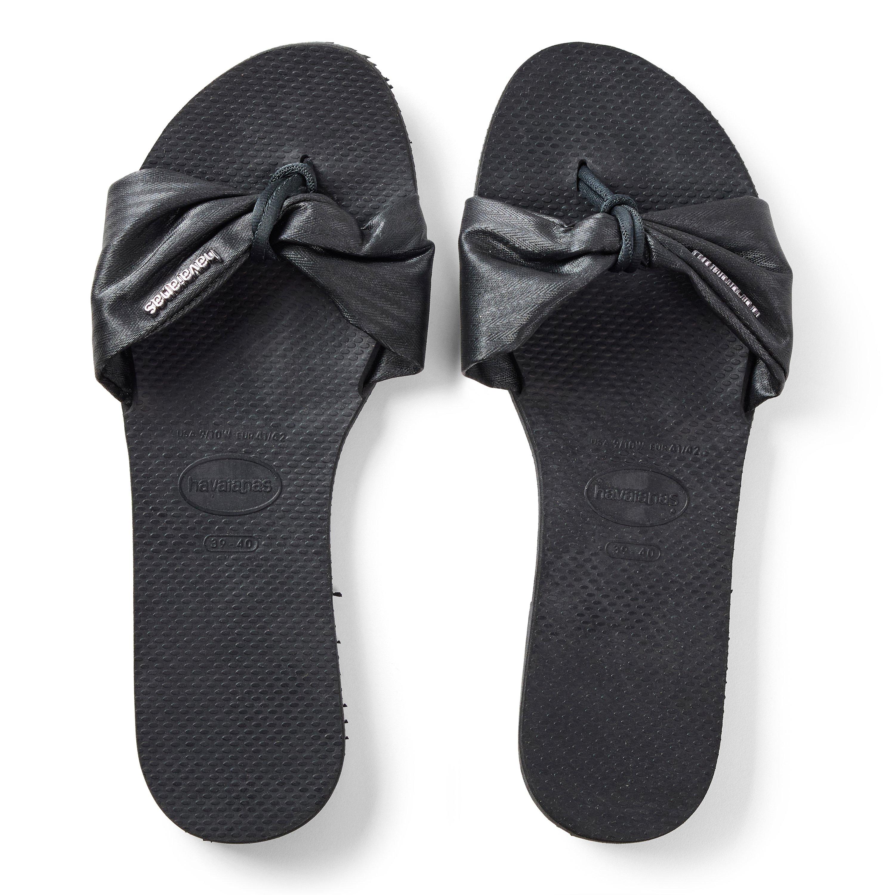 Black - Havaianas - Hav. You St Tropez Classic Black 39 Flip Flops Womens - 4