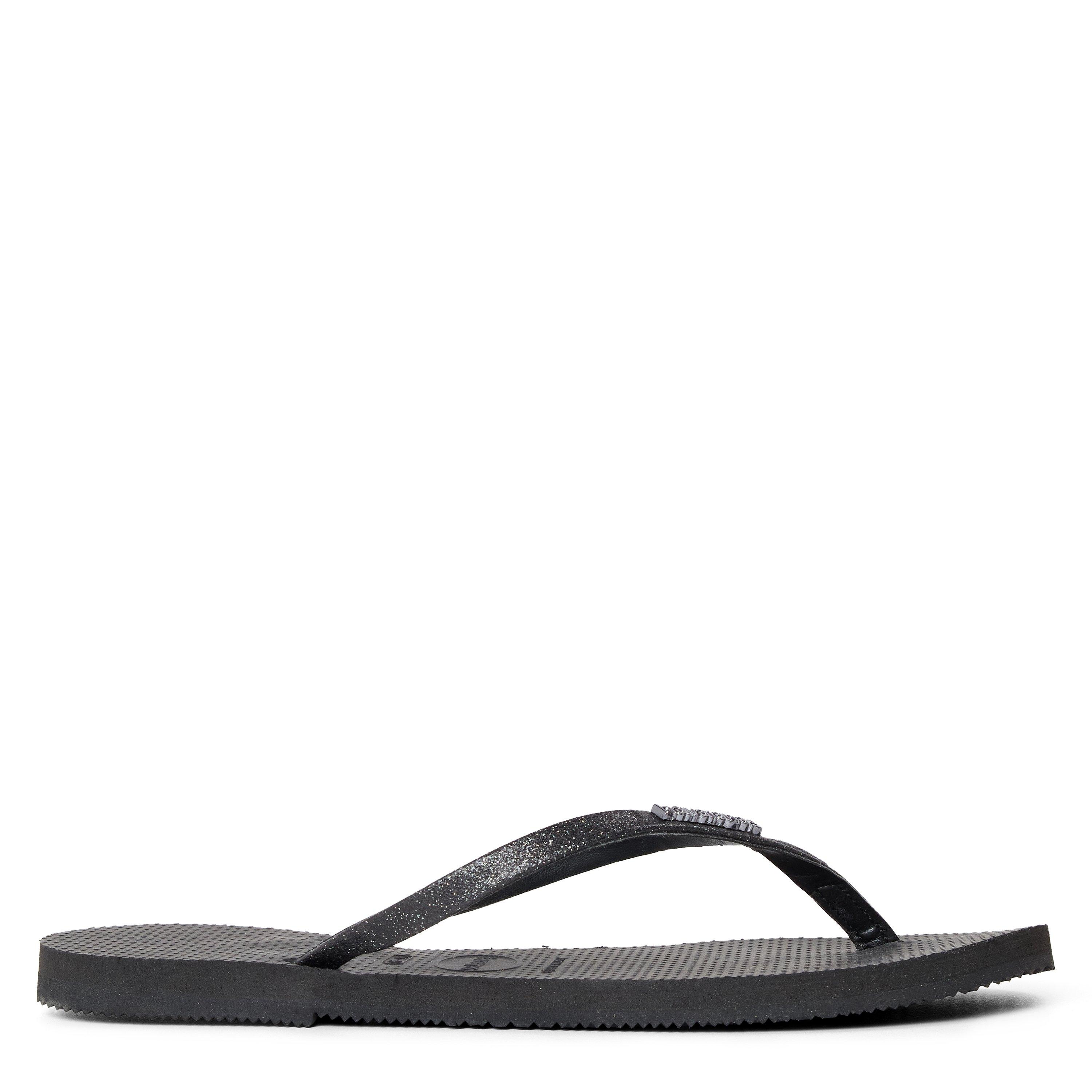 Black - Havaianas - Hav. You Glitter Black 35/36 Flip Flops Womens - 1