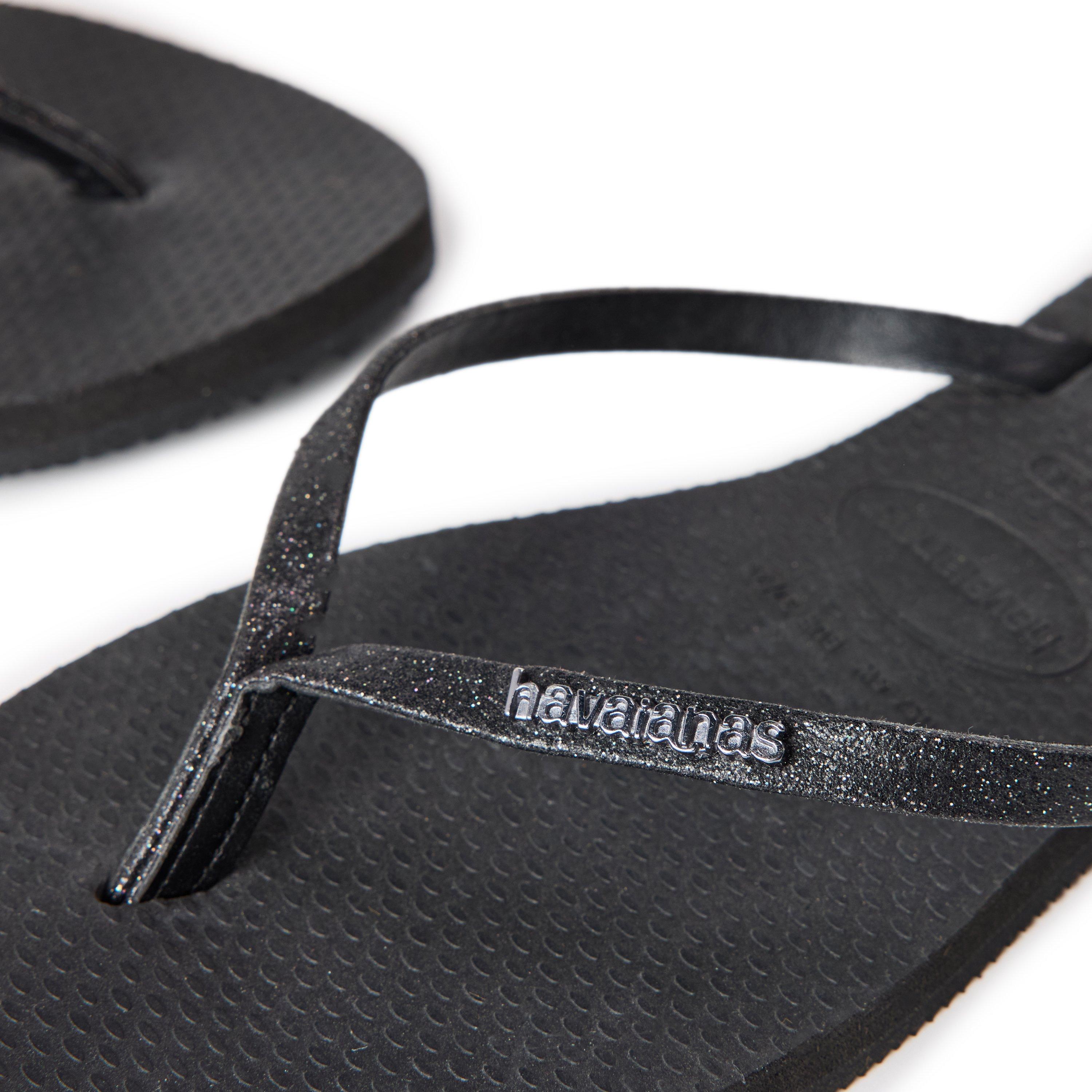 Black - Havaianas - Hav. You Glitter Black 35/36 Flip Flops Womens - 3