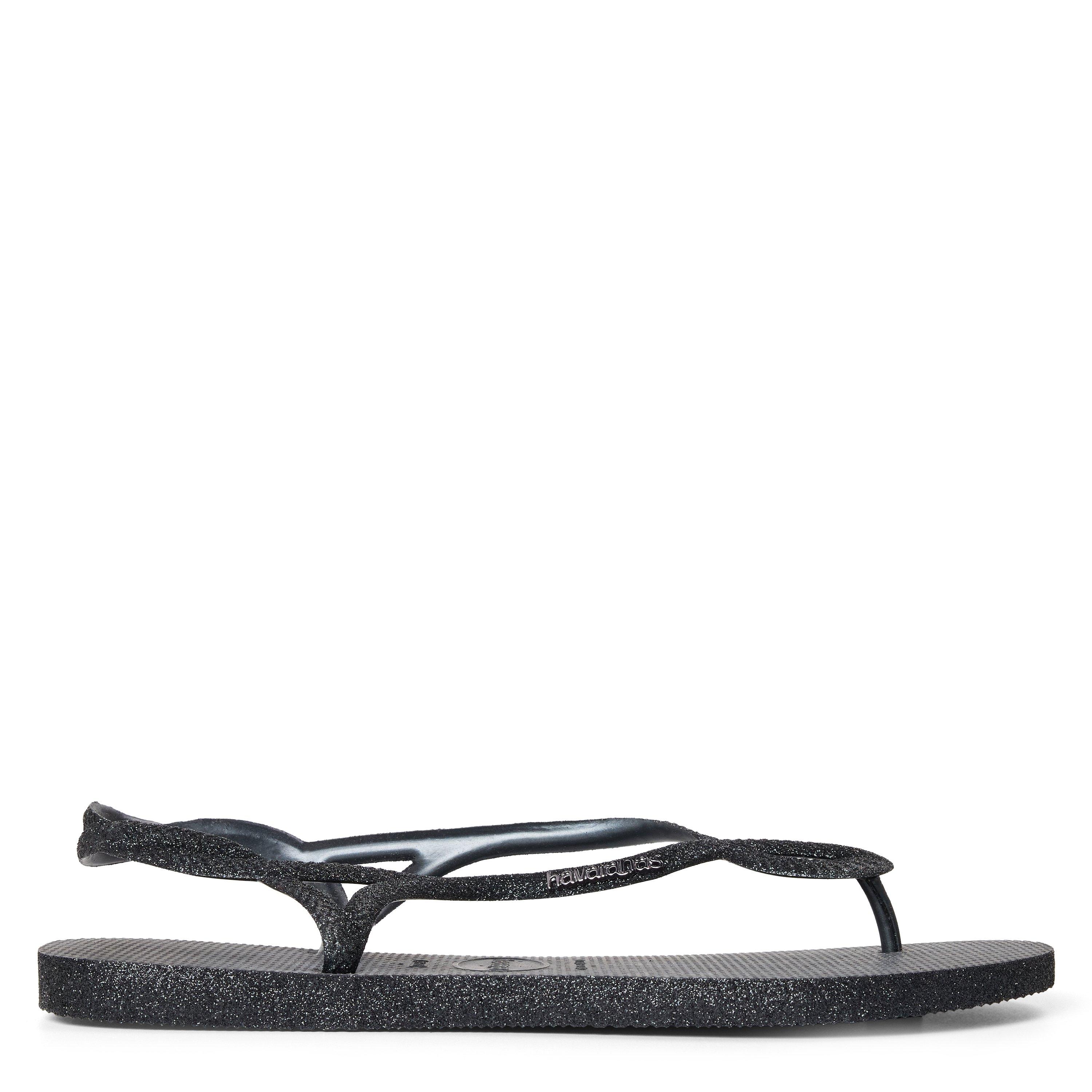 Noir - Havaianas - Hav. Luna Sparkle Black 41/42 Flip Flops Womens - 1