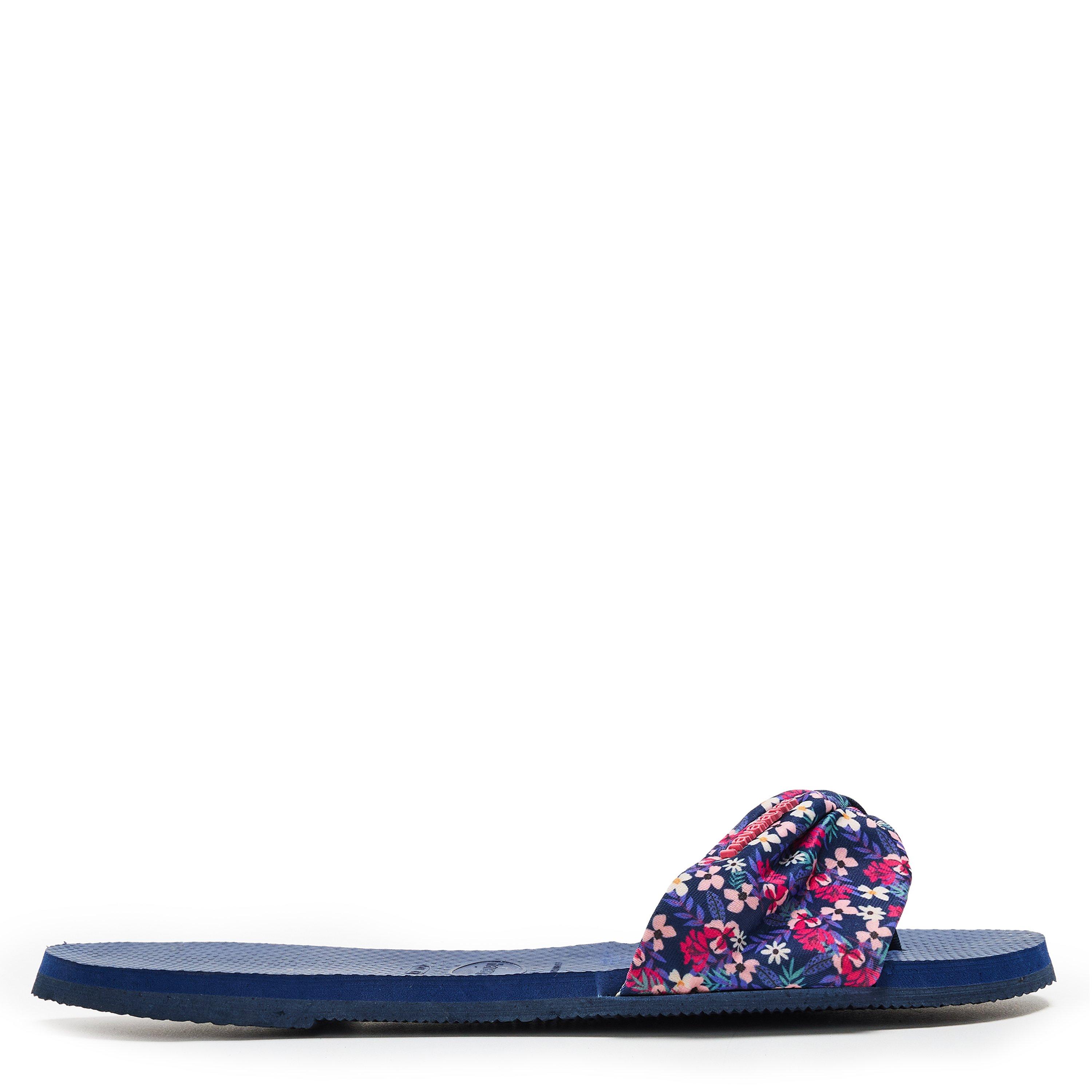 Blu Navy - Havaianas - Hav. You Saint Tropez Print Navy Bl Flip Flops Womens - 1