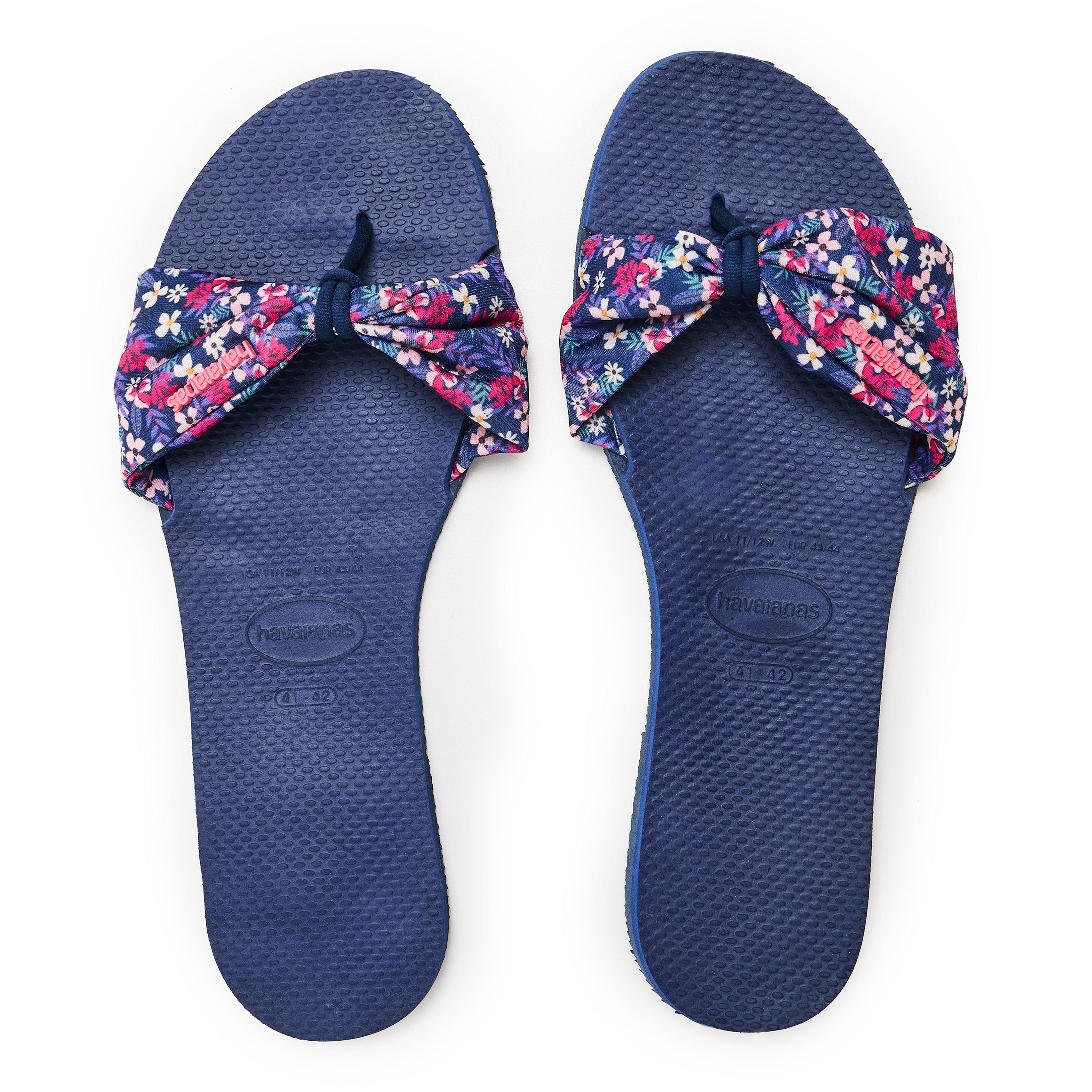 Blu Navy - Havaianas - Hav. You Saint Tropez Print Navy Bl Flip Flops Womens - 4