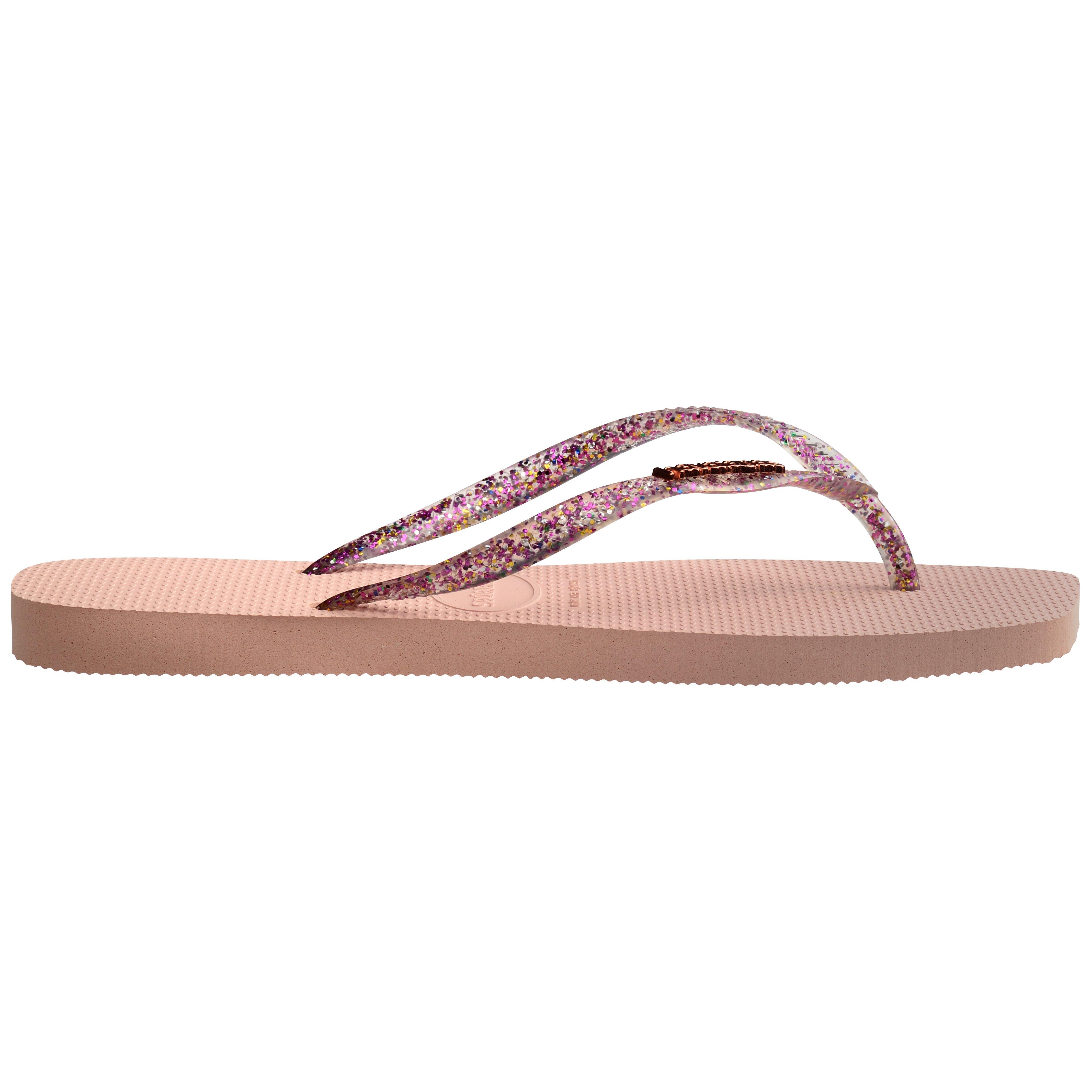 Ballet Rosa - Havaianas - Hav. Square Logo Metallic Ballet Ro Flip Flops Womens - 1