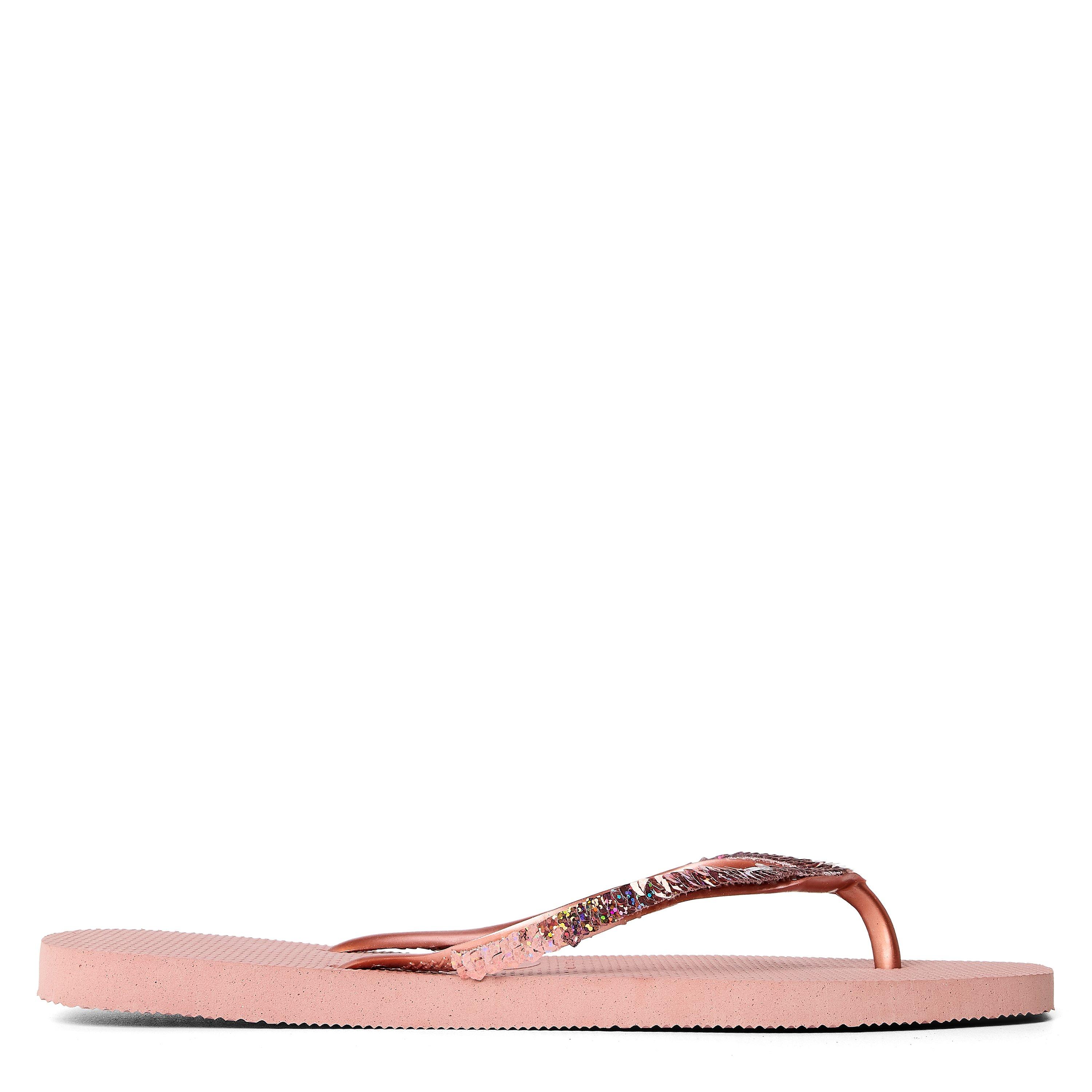 Crocus Rose - Havaianas - Hav. Square Magic Sequin Crocus Ros Flip Flops Womens - 1