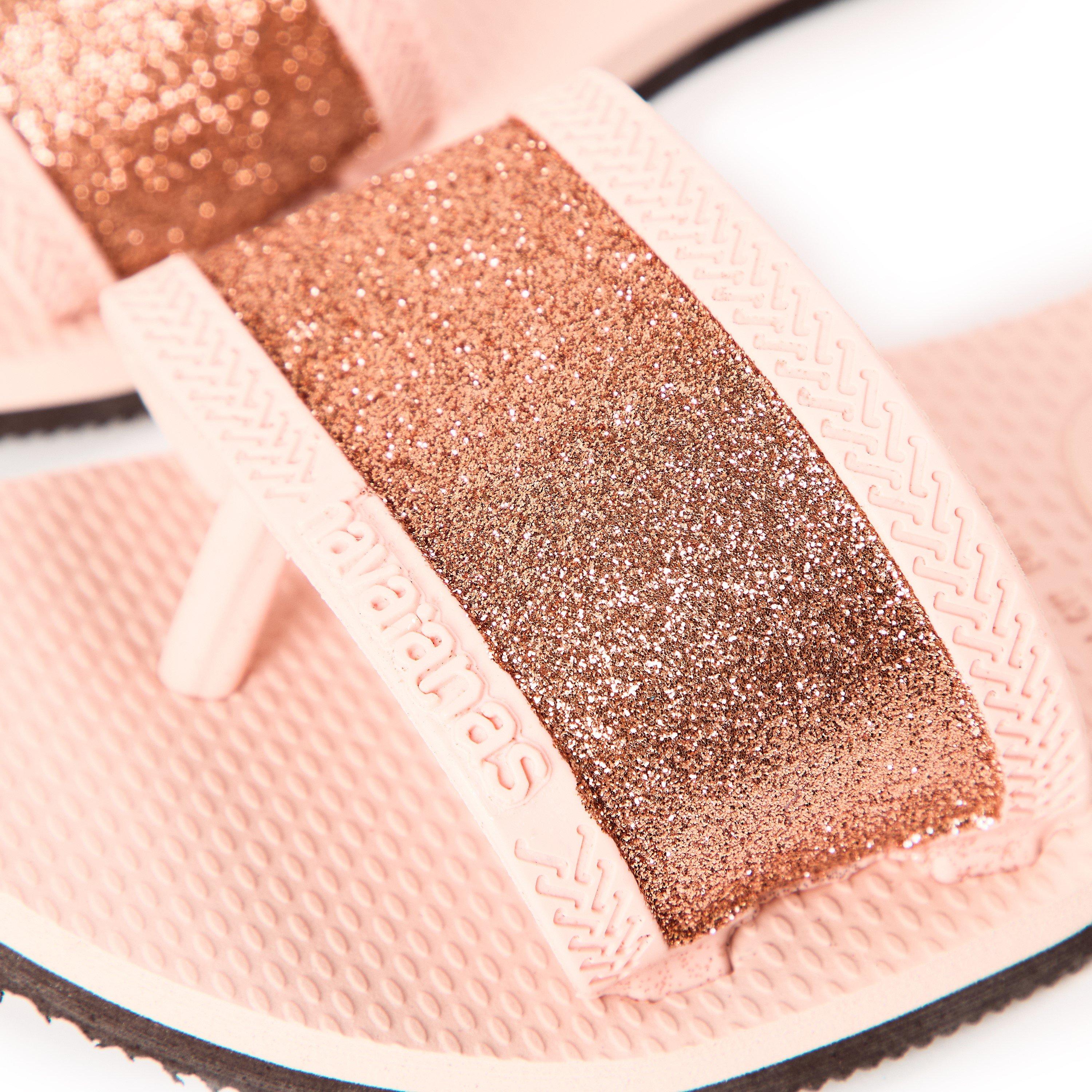 Allet Rose - Havaianas - Hav. You Angra Glitter Ballet Rose Flip Flops Womens - 3