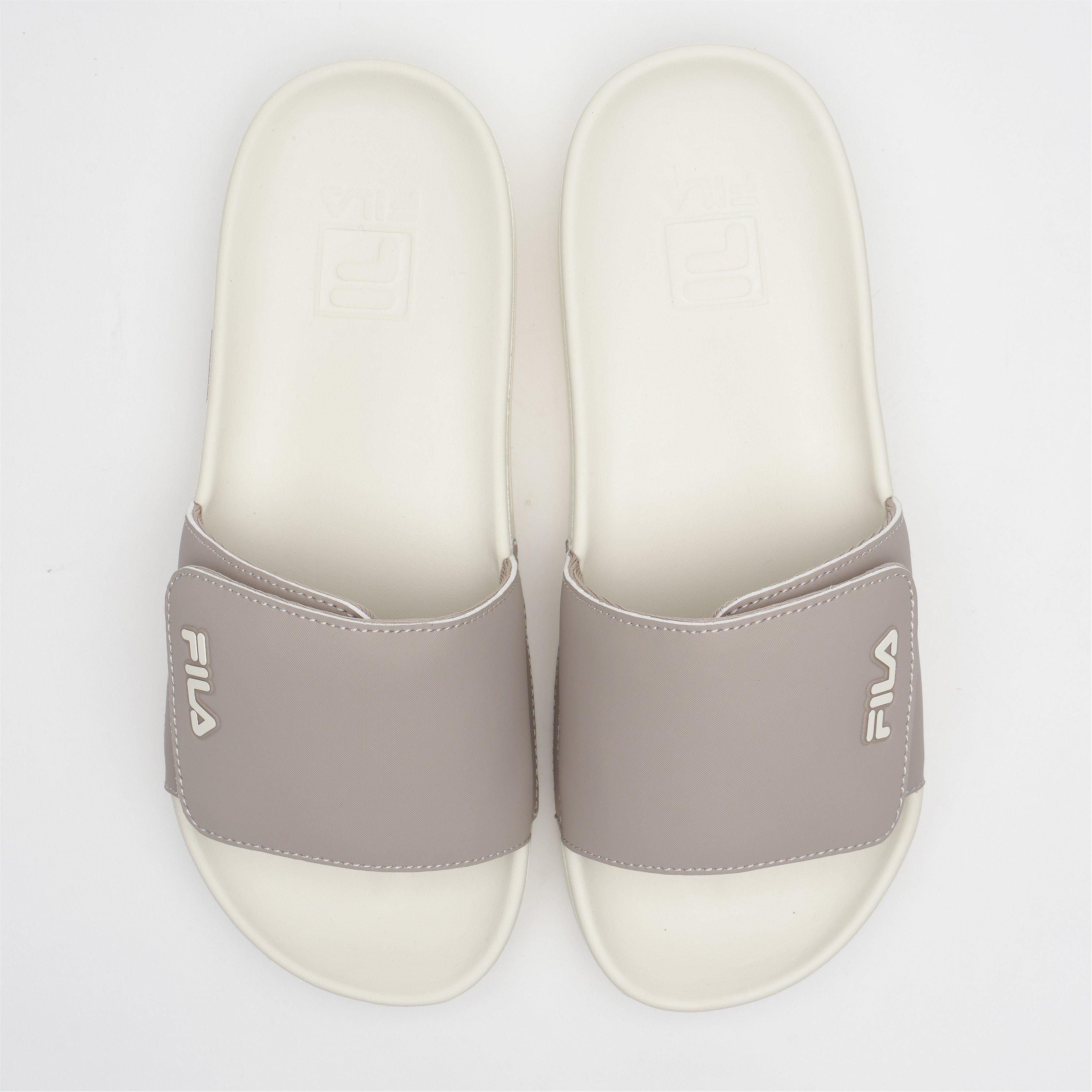 WHT/BRW/WHT - Fila - Women's FT VELCRO v2 Pool Sliders - 1
