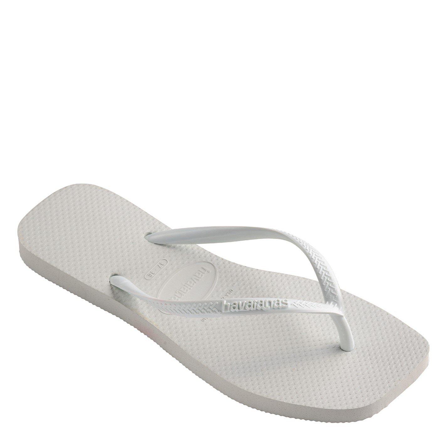 White - Havaianas - Square Flip Flops - 2