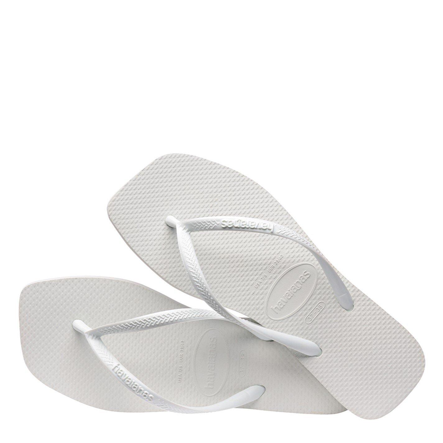 White - Havaianas - Square Flip Flops - 4