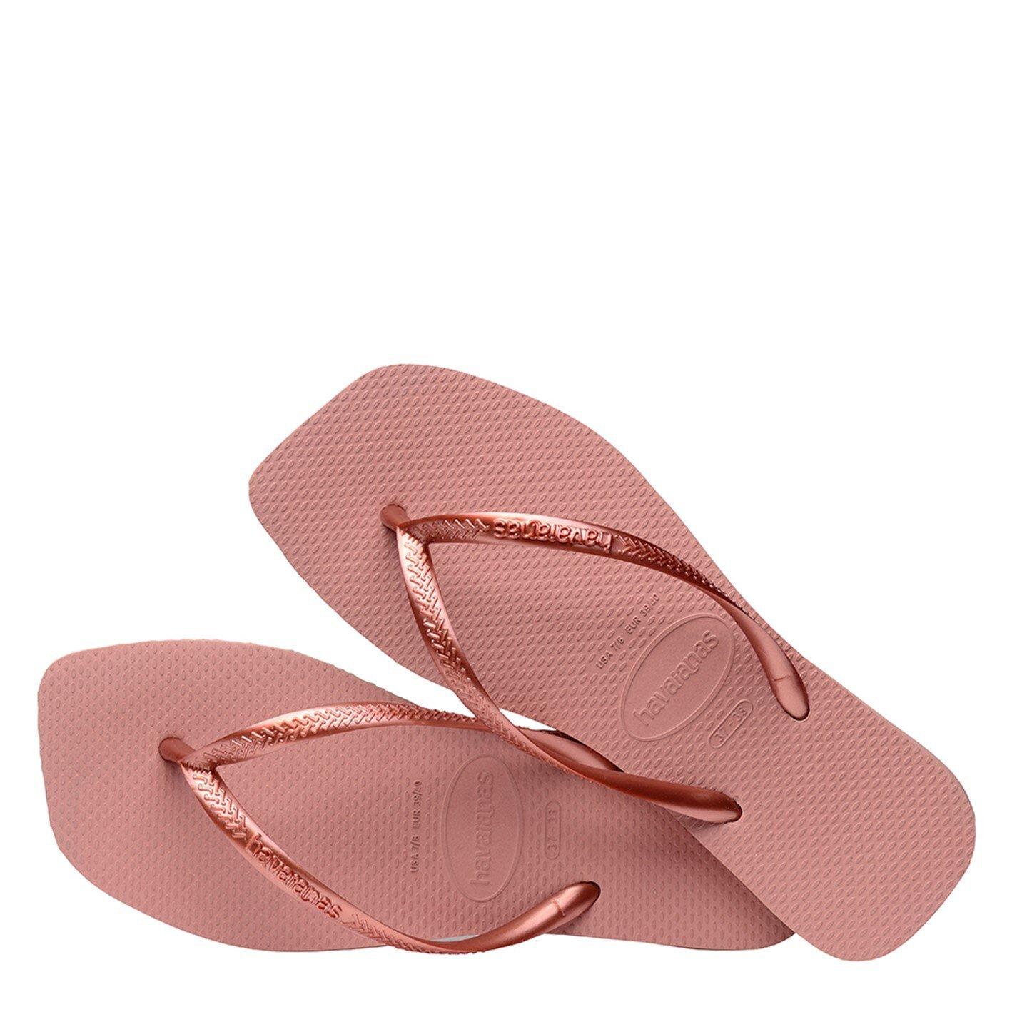 Krokus ruža - Havaianas - Square Flip Flops - 3