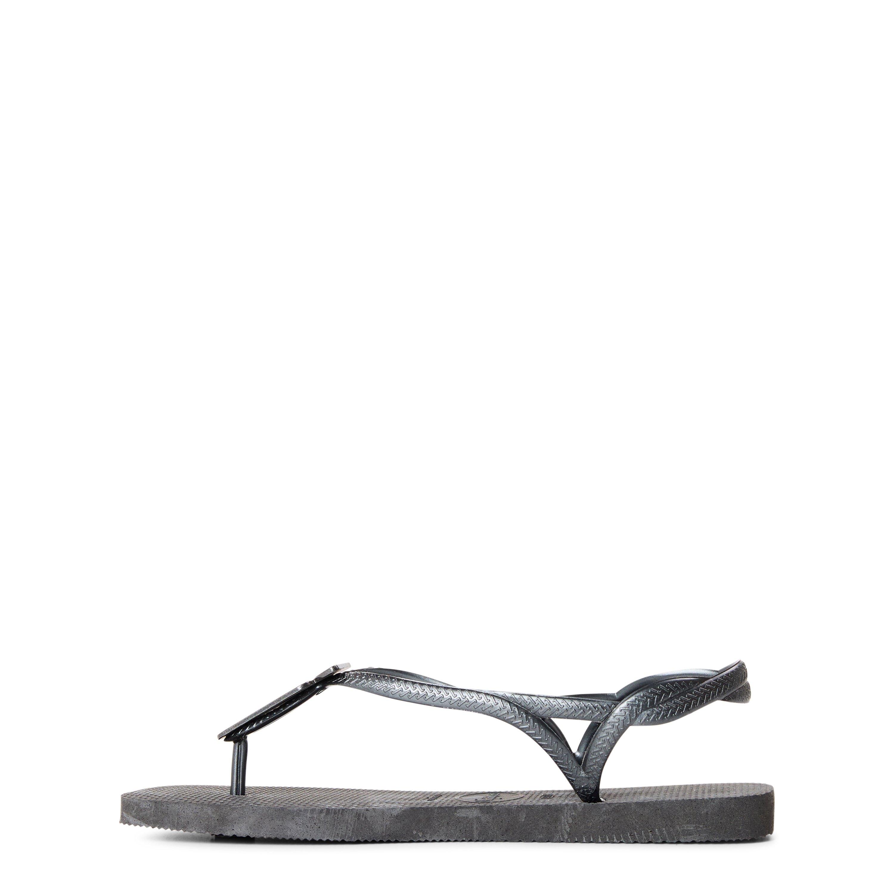 Black - Havaianas - Hav. Luna Squared Chic Black 37/38 Flip Flops Womens - 2