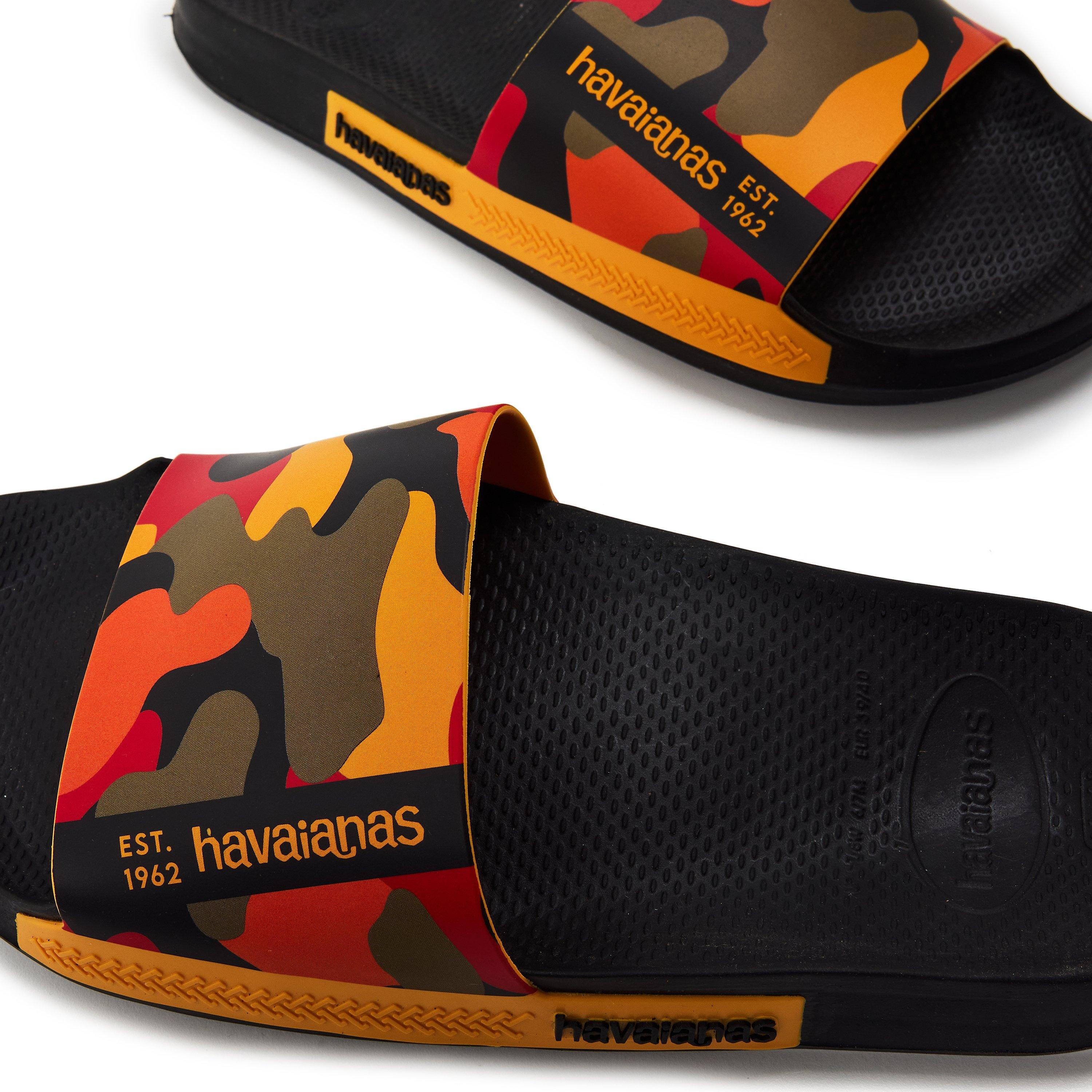 Grijs/Wit - Havaianas - Havaianas Hav. Slide Print Petrol/Grey/White Flip Flops Womens - 3