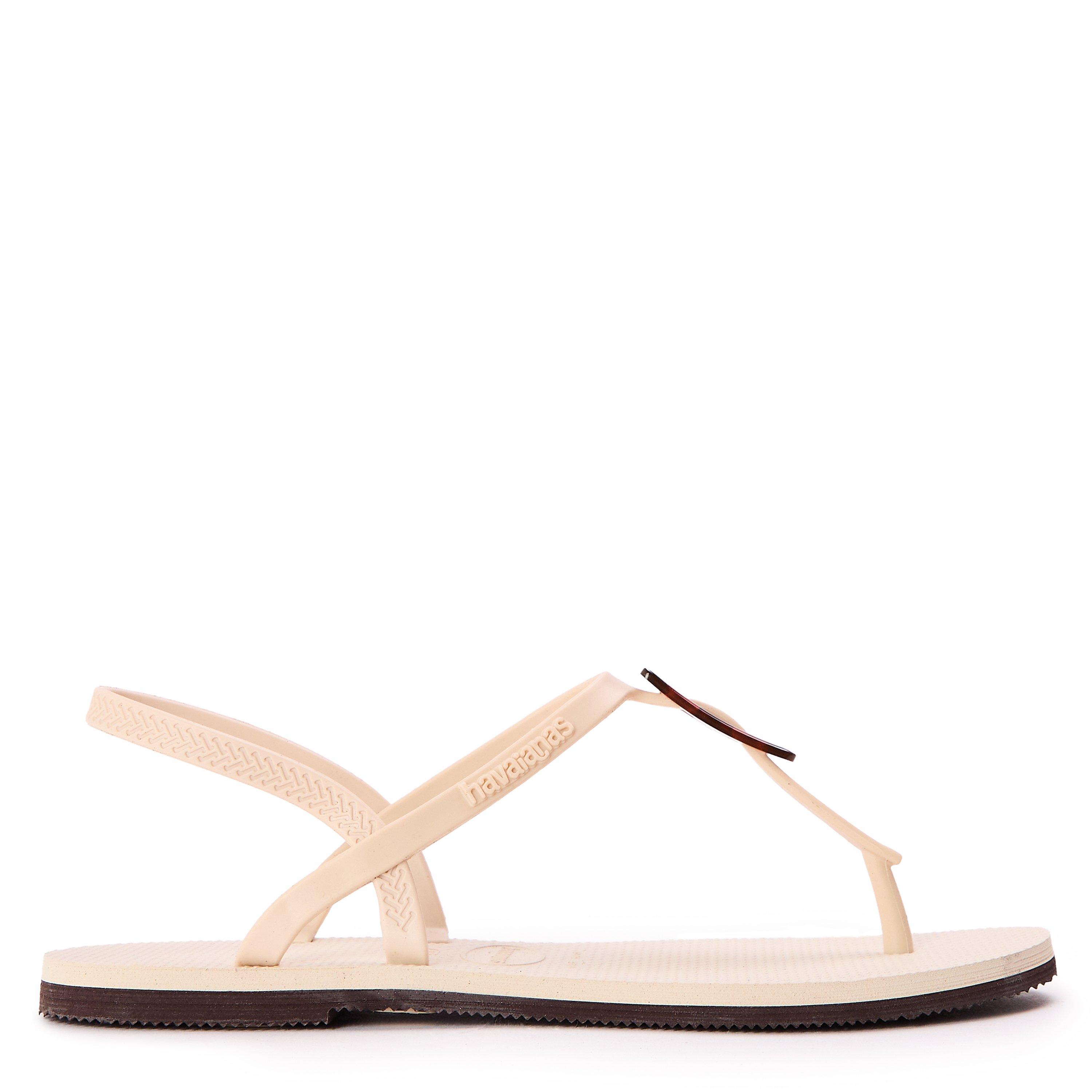 Havaianas Women's Beige Flip Flops - 4.5