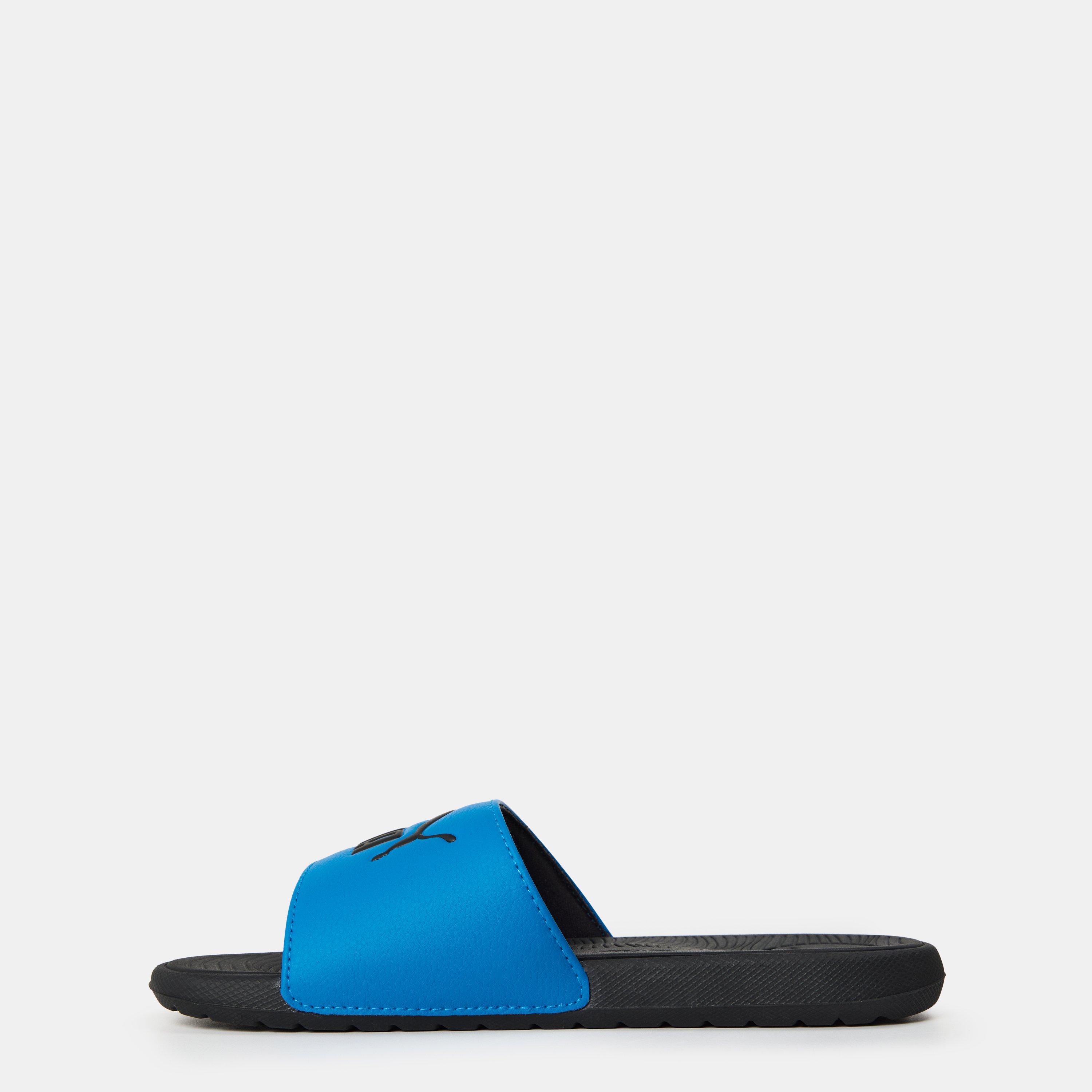Blå/sort - Puma - Unisex Kids' Cool Cat Pool Sliders - 2