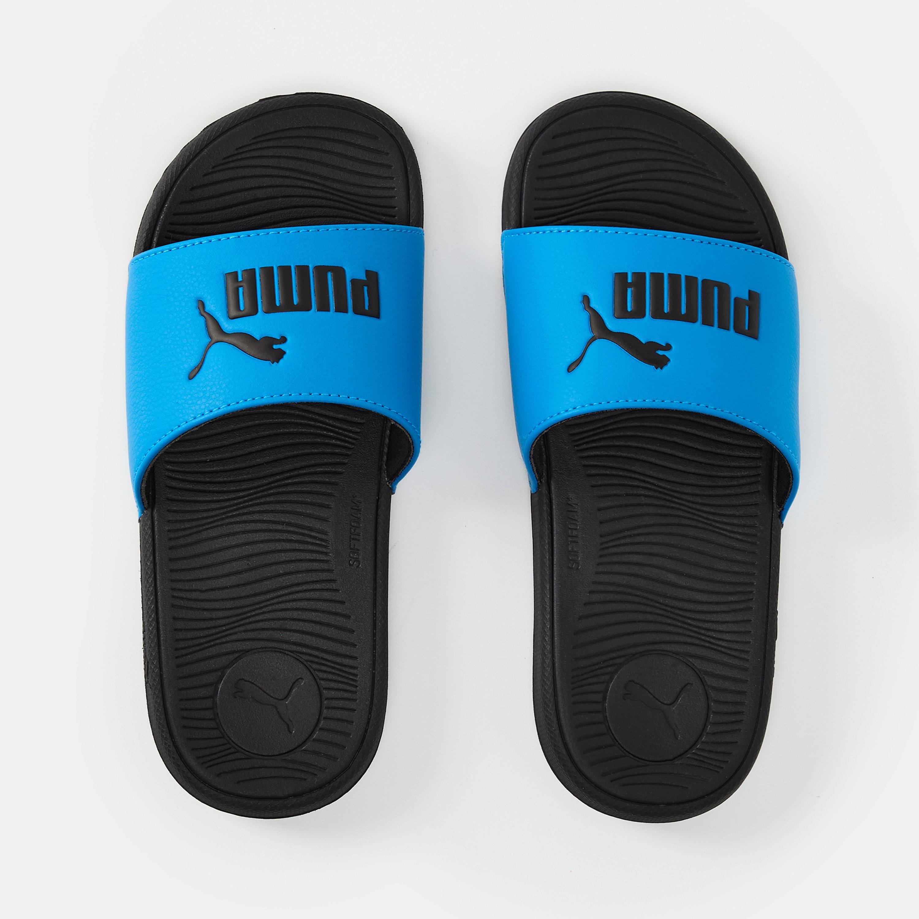 Blå/sort - Puma - Unisex Kids' Cool Cat Pool Sliders - 4