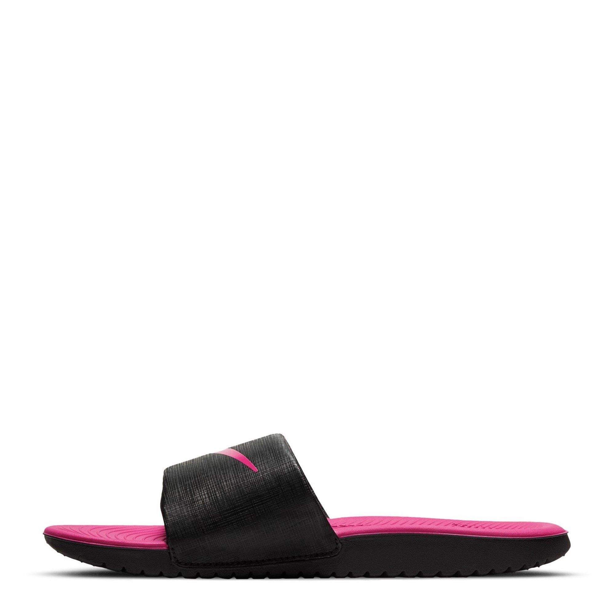 Nike kawa slide rose gold best sale