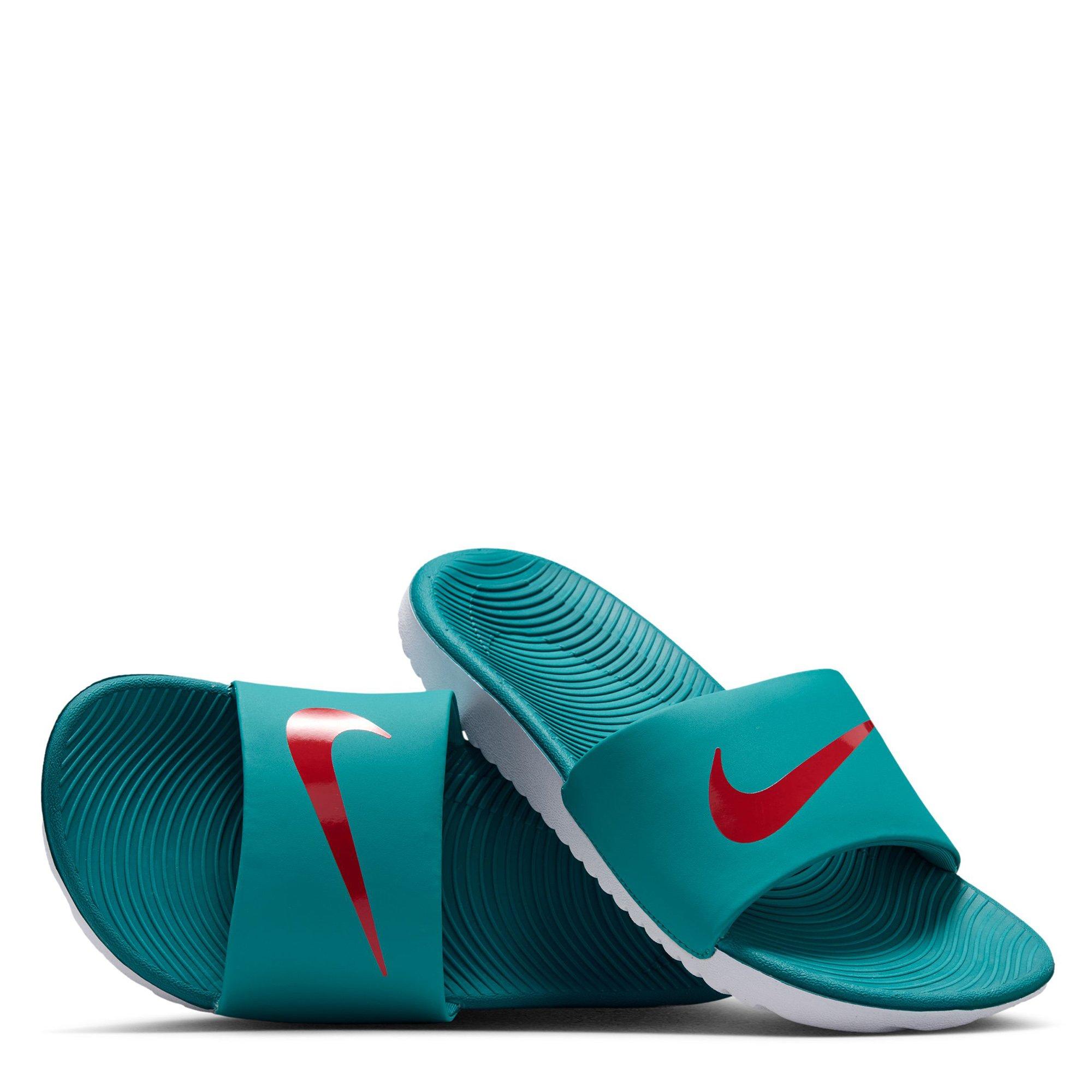 Engy/Spruce-Wht - Nike - Kids' Kawa Slide Pool Shoes - 5