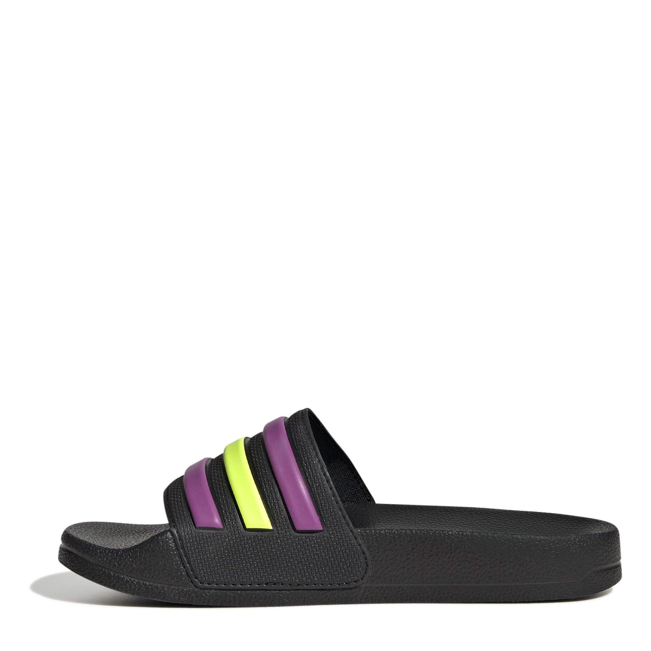 CBlk/Lilac/Mint - adidas - Adilette Shower Juniors Slide Sandals - 2