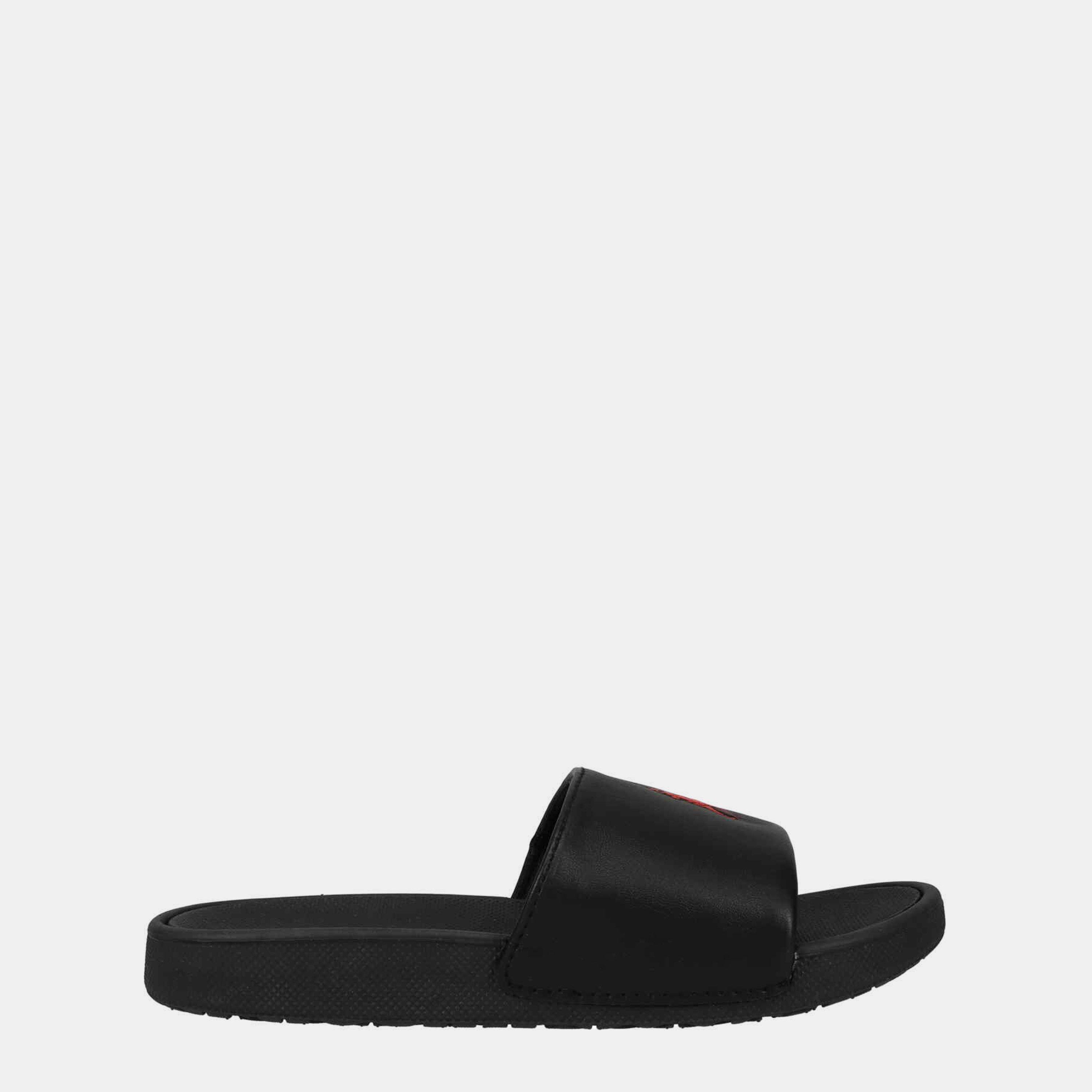 Black/Red - Polo Ralph Lauren - Cayson Slides Juniors - 1
