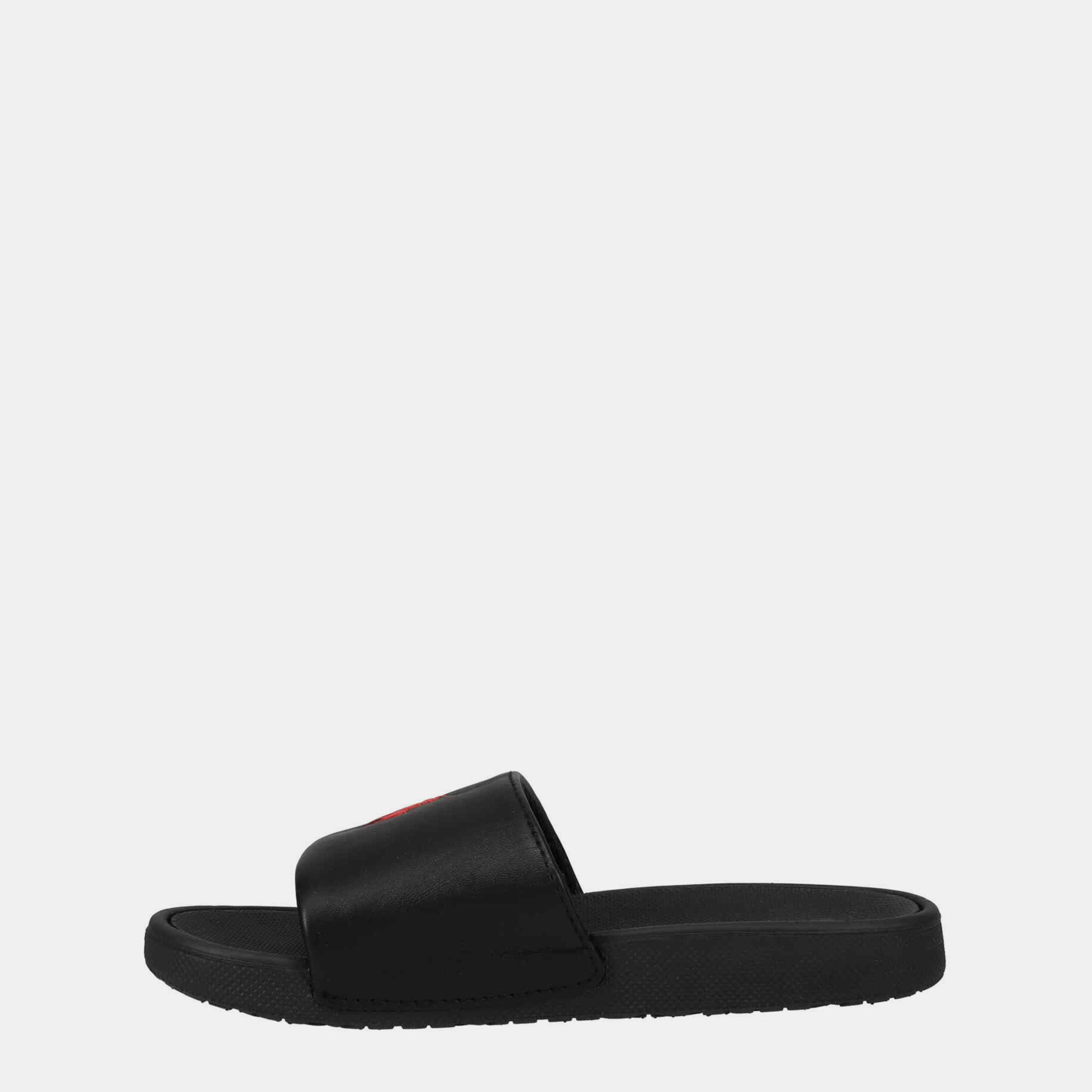Black/Red - Polo Ralph Lauren - Cayson Slides Juniors - 2