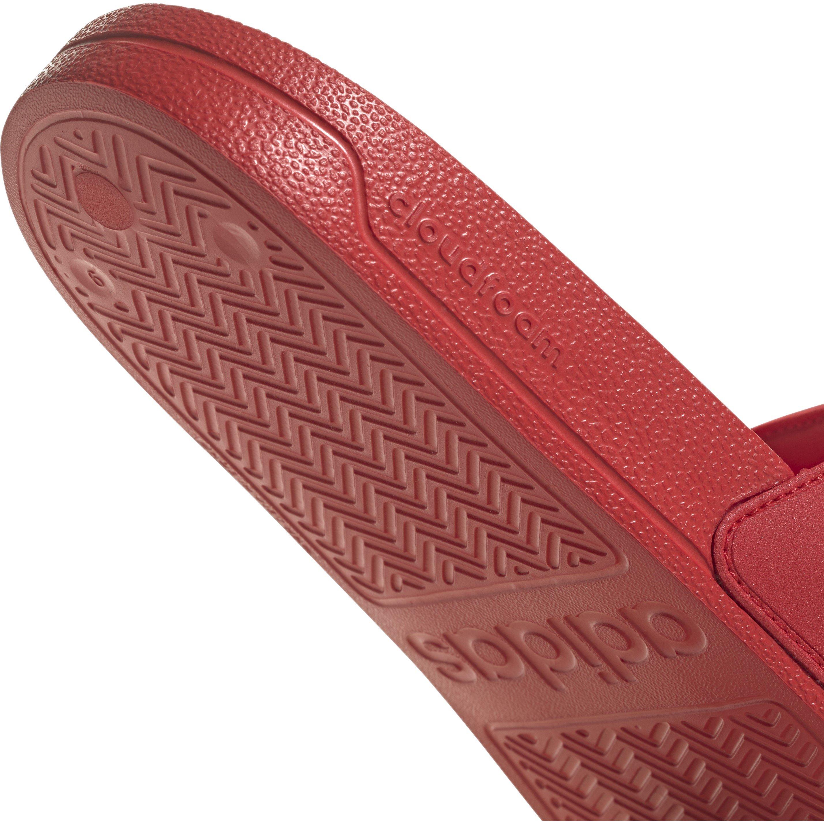 Vivid Red/White - adidas - Unisex Kids' Adilette Sliders - 8