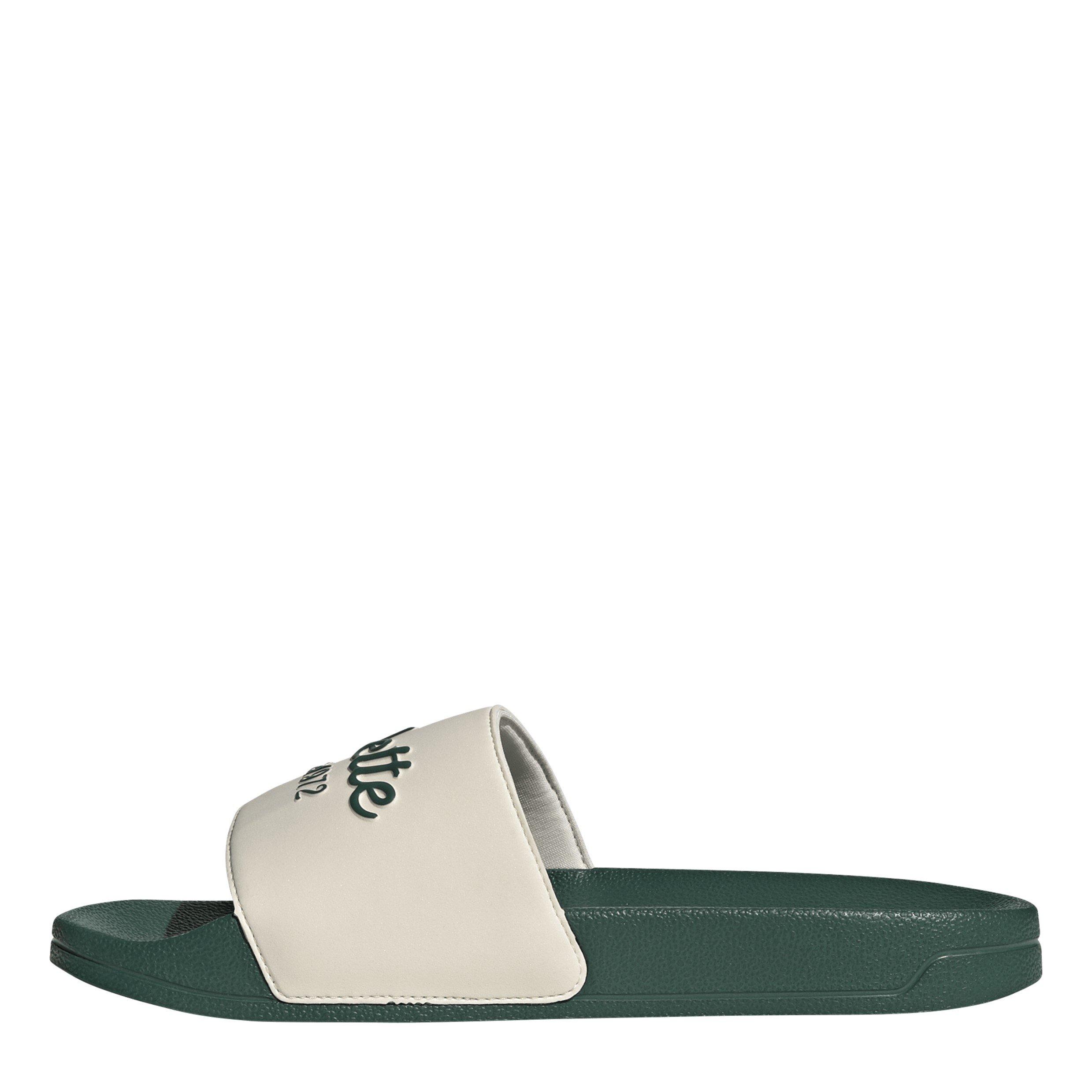 Bianco/Verde - adidas - Kids' Adilette Sliders - 2