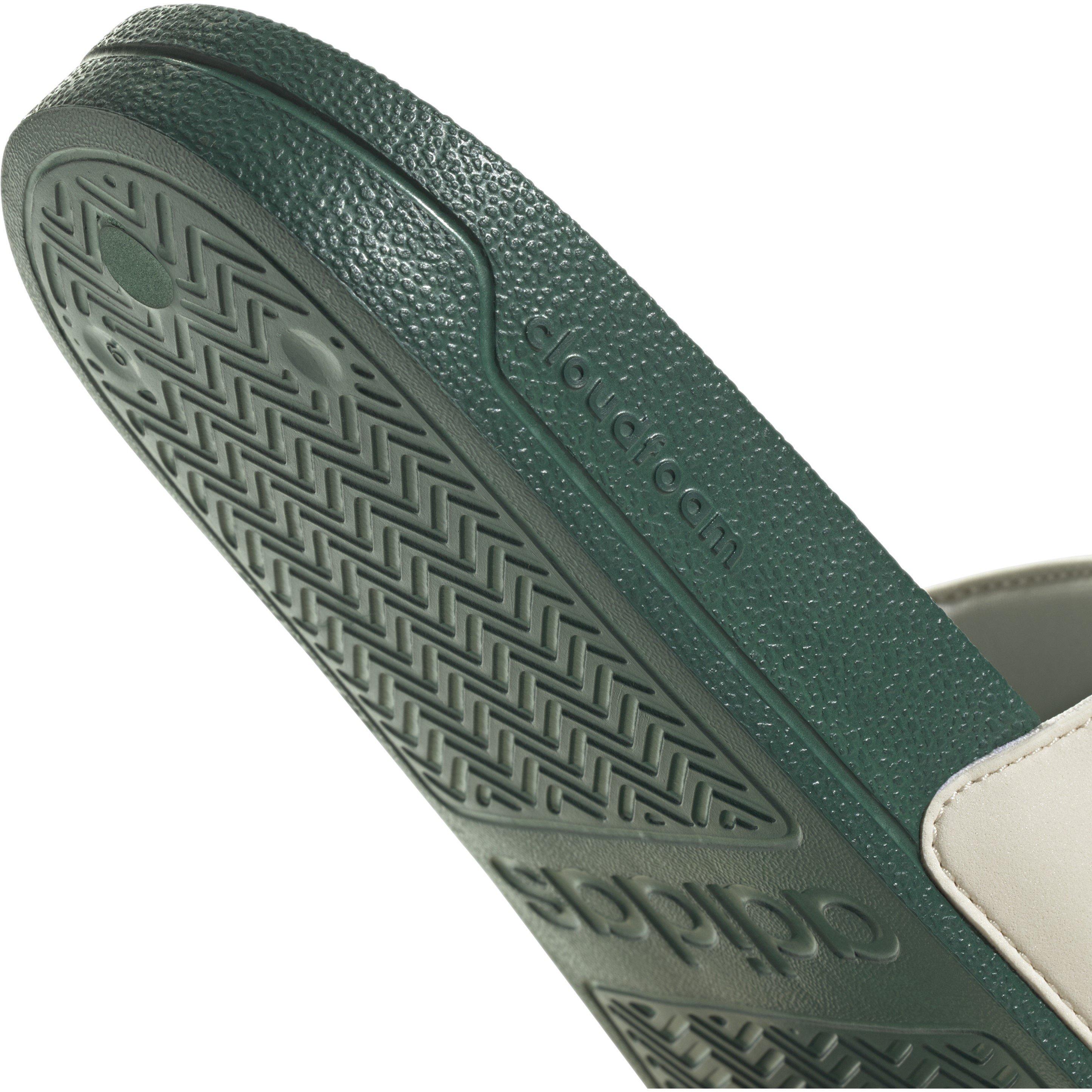 Bianco/Verde - adidas - Kids' Adilette Sliders - 8