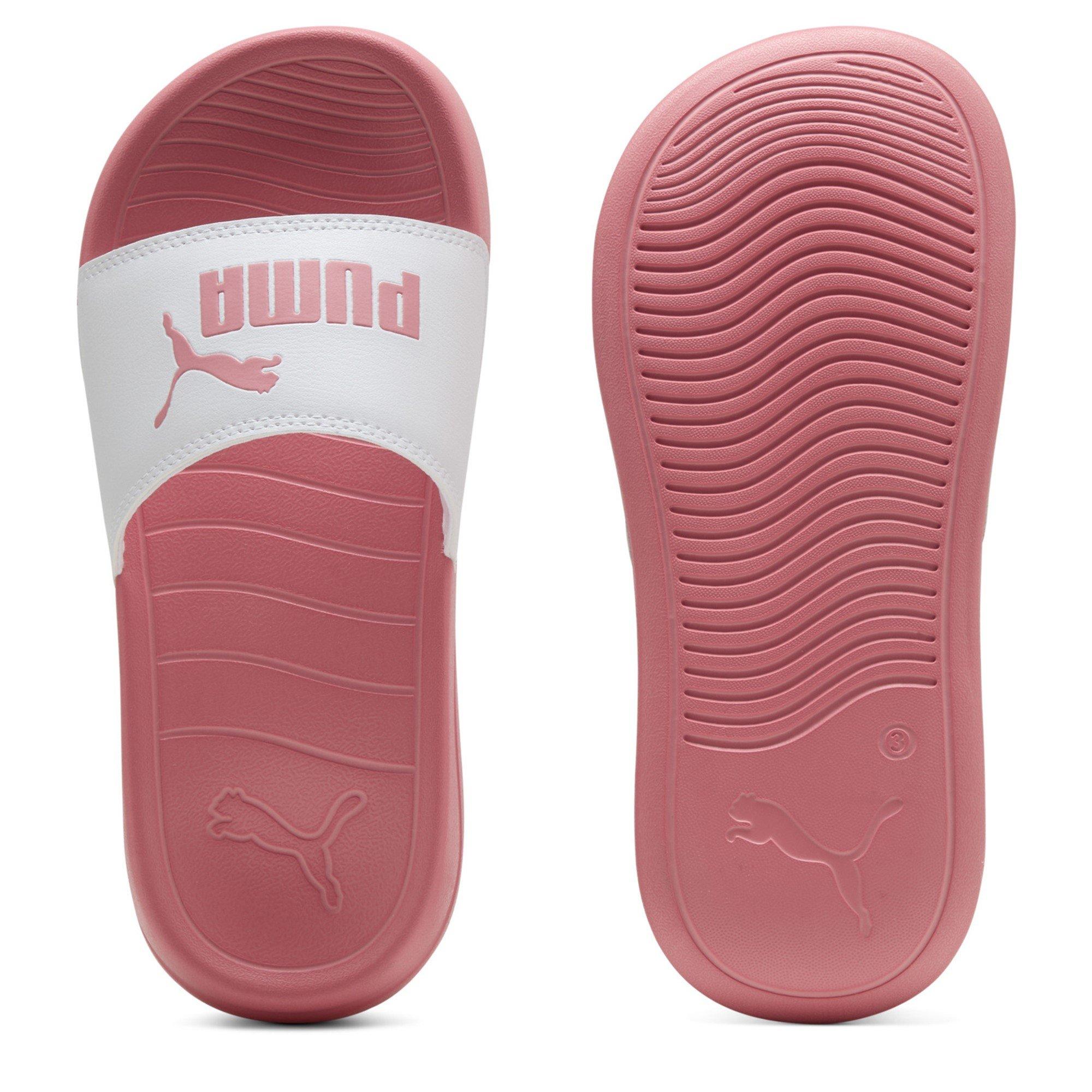 Puma White/Pink - Puma - PUMA Pop Cat 20 Junior Girls Slide Sandals - 2