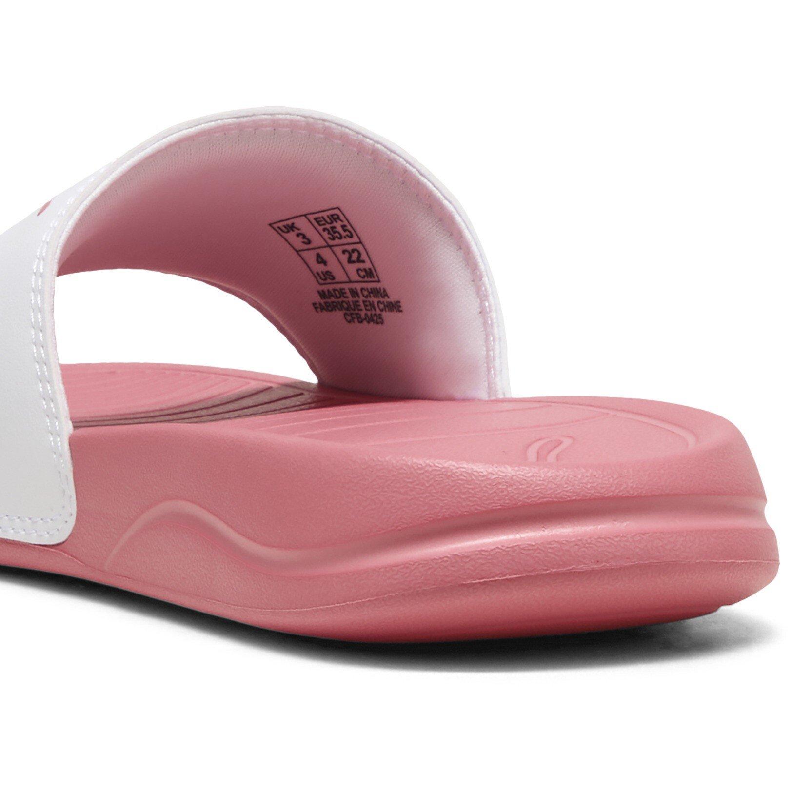 Puma White/Pink - Puma - PUMA Pop Cat 20 Junior Girls Slide Sandals - 5
