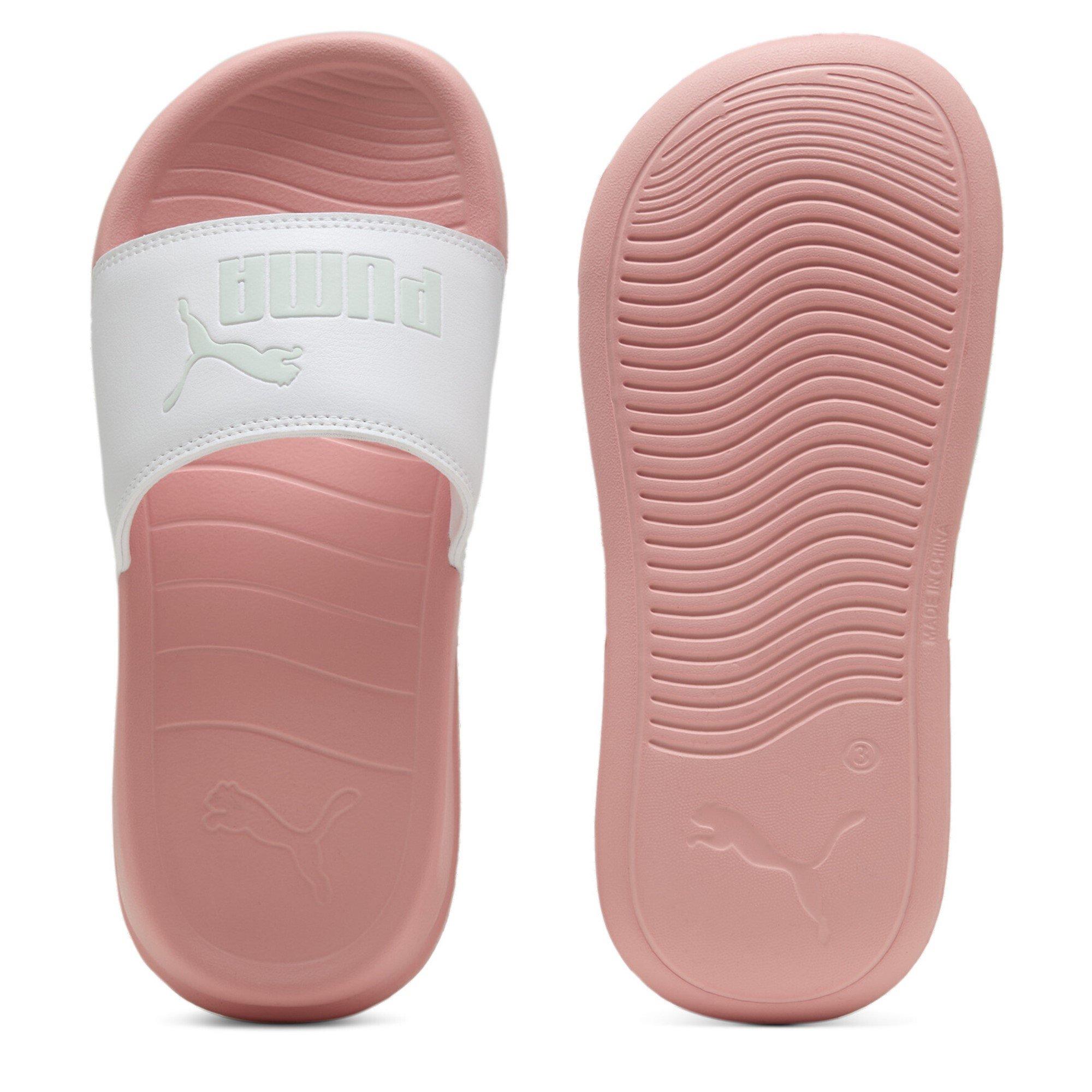 Wht-Blue-Pink - Puma - Pop Cat 20 Junior Girls Slide Sandals - 2