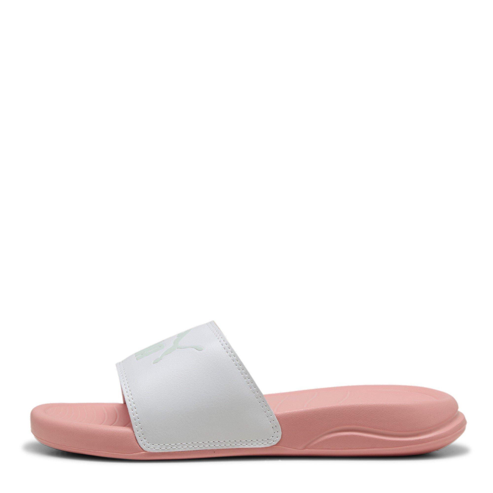 Wht-Blue-Pink - Puma - Pop Cat 20 Junior Girls Slide Sandals - 3