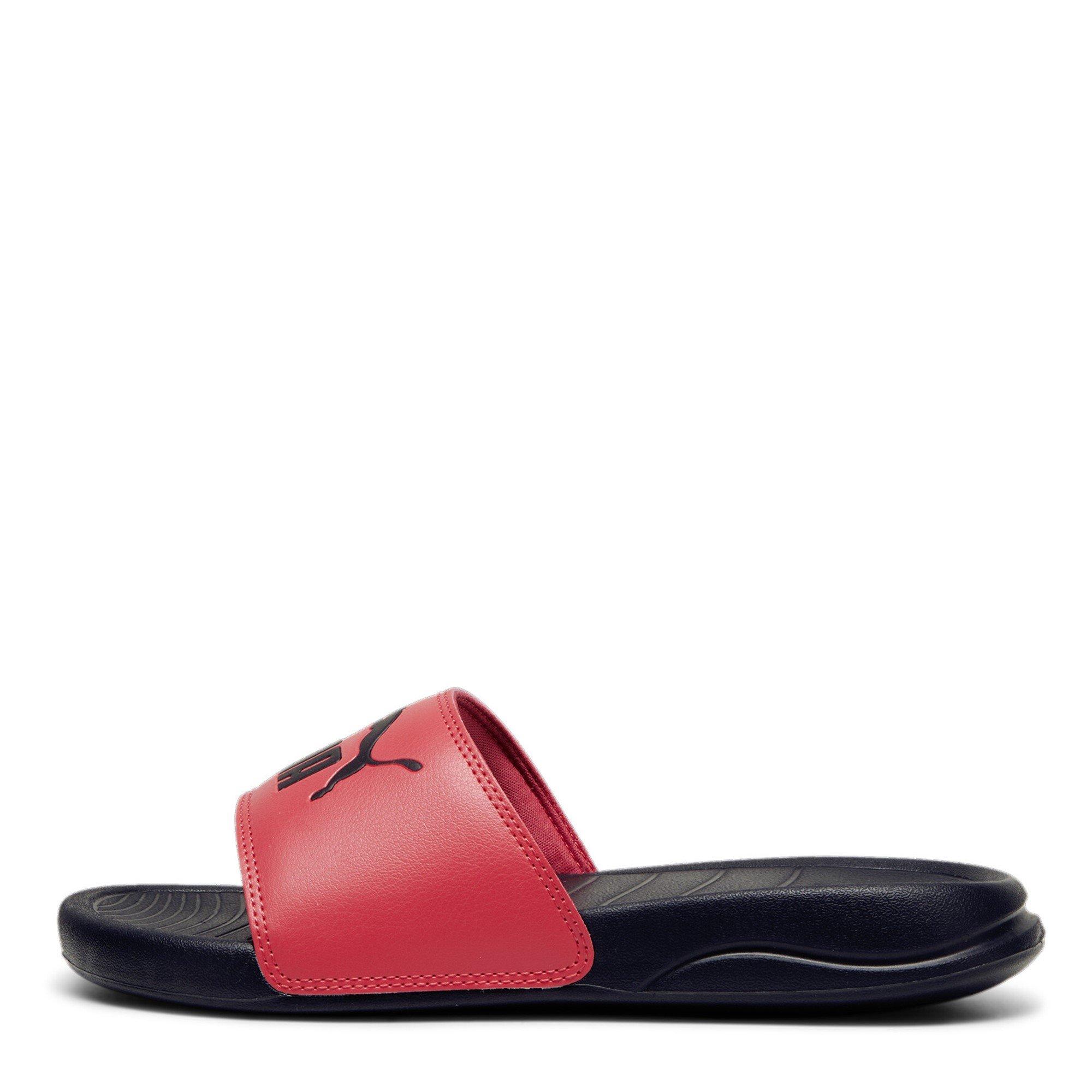 Tart Cherry-Blk - Puma - Pop Cat 20 Junior Girls Slide Sandals - 2