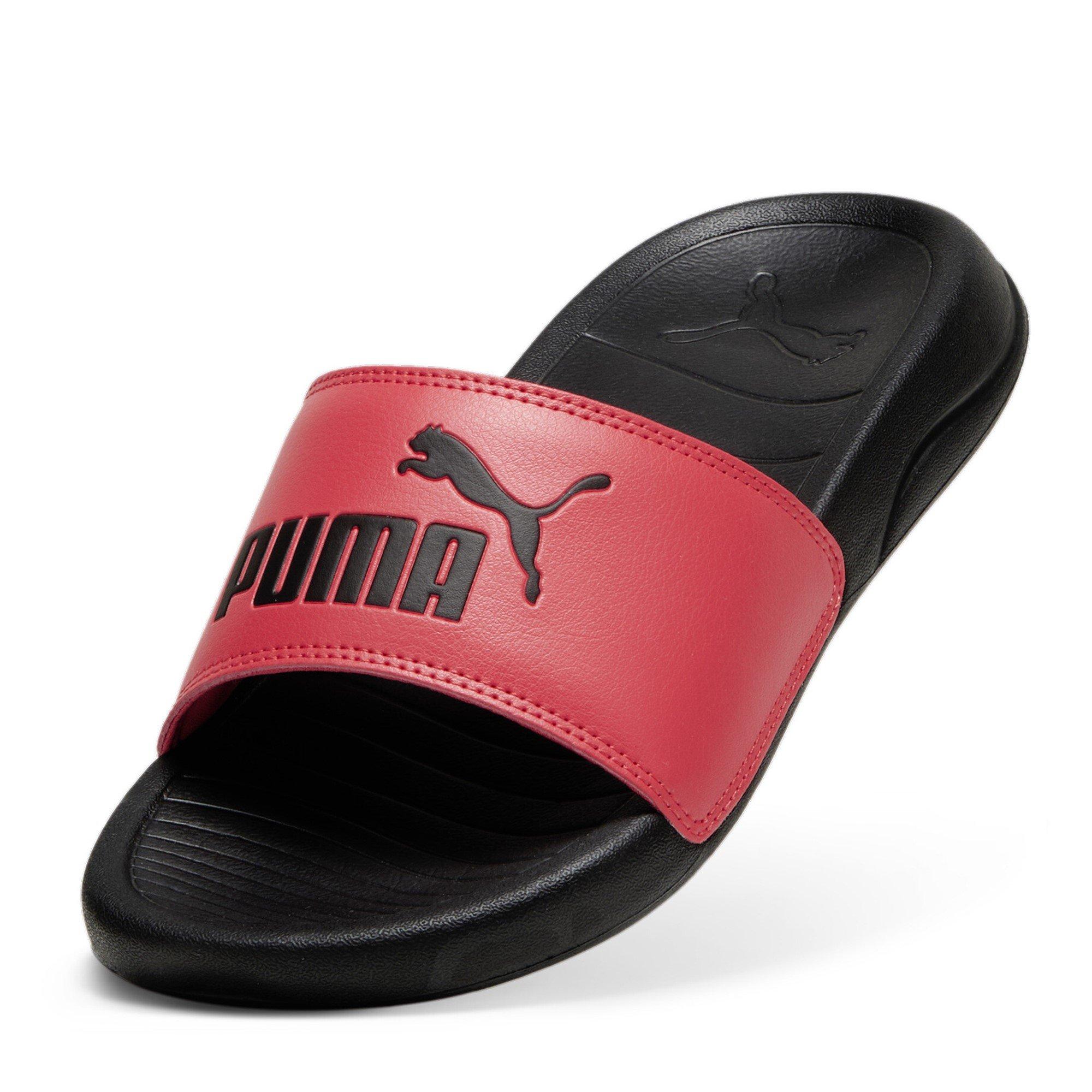 Tart Cherry-Blk - Puma - Pop Cat 20 Junior Girls Slide Sandals - 6