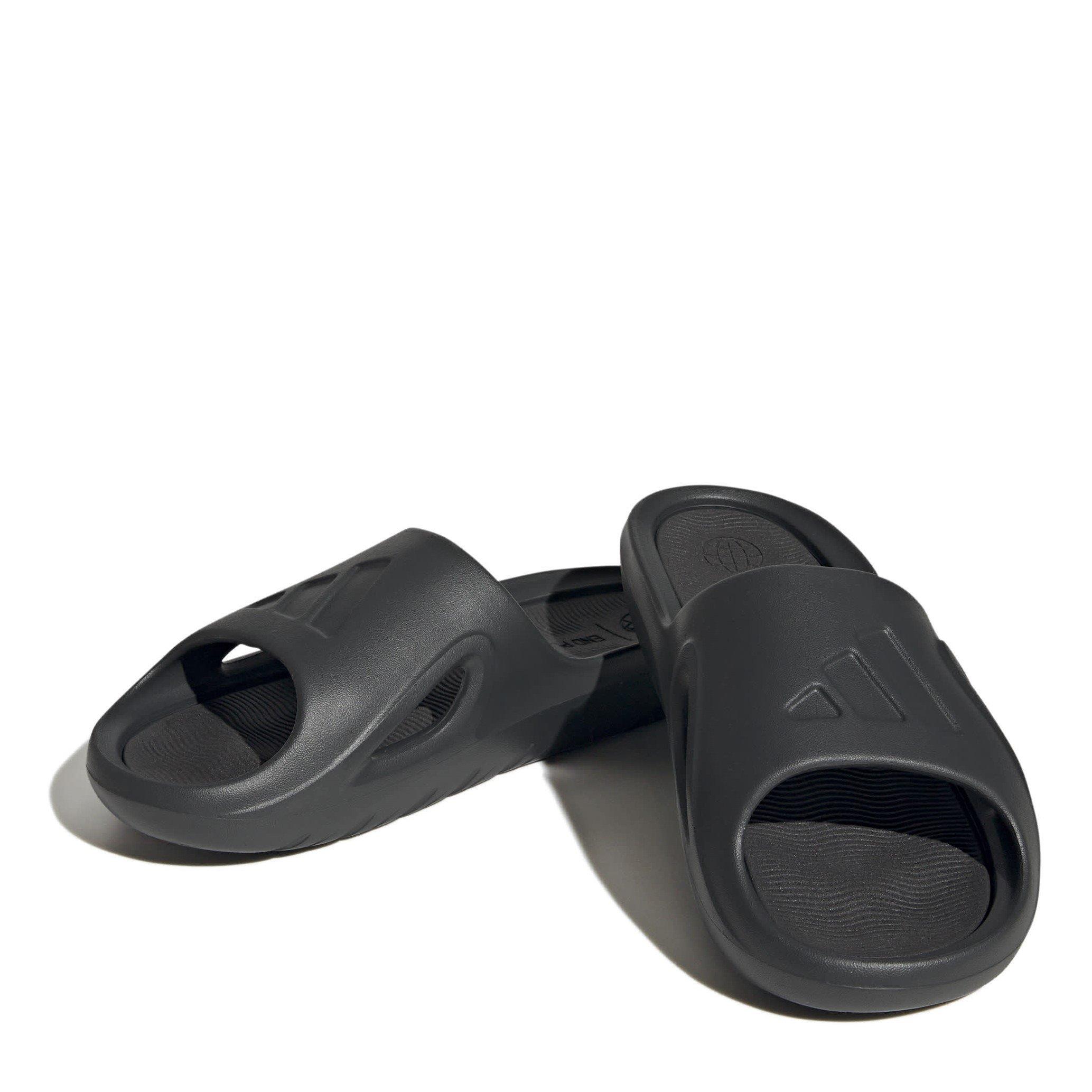 Carbon/Black - adidas - Adicane Sliders Juniors - 3