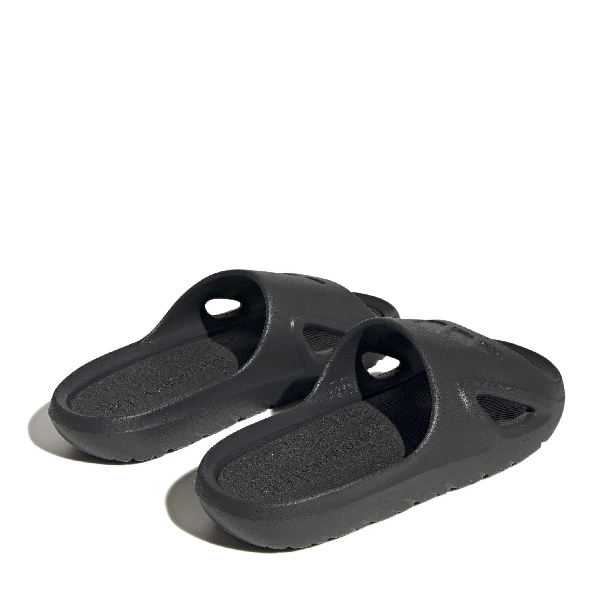 Carbon/Black - adidas - Adicane Sliders Juniors - 4