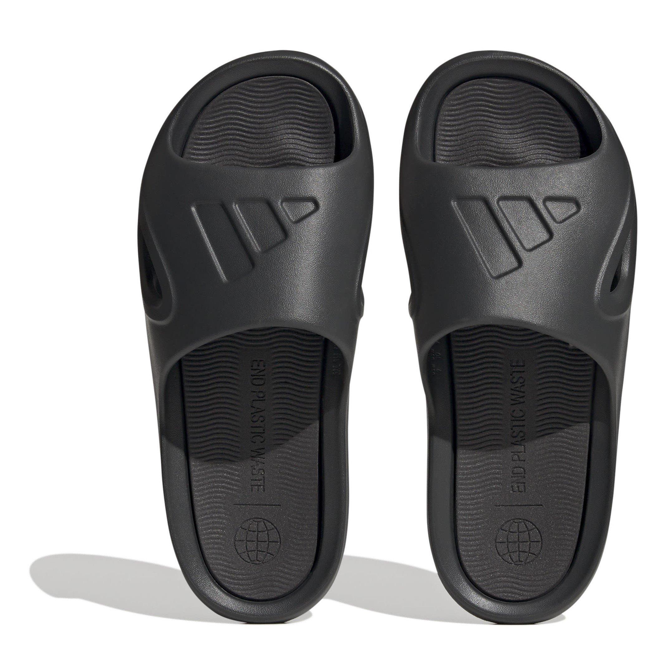 Carbon/Black - adidas - Adicane Sliders Juniors - 5