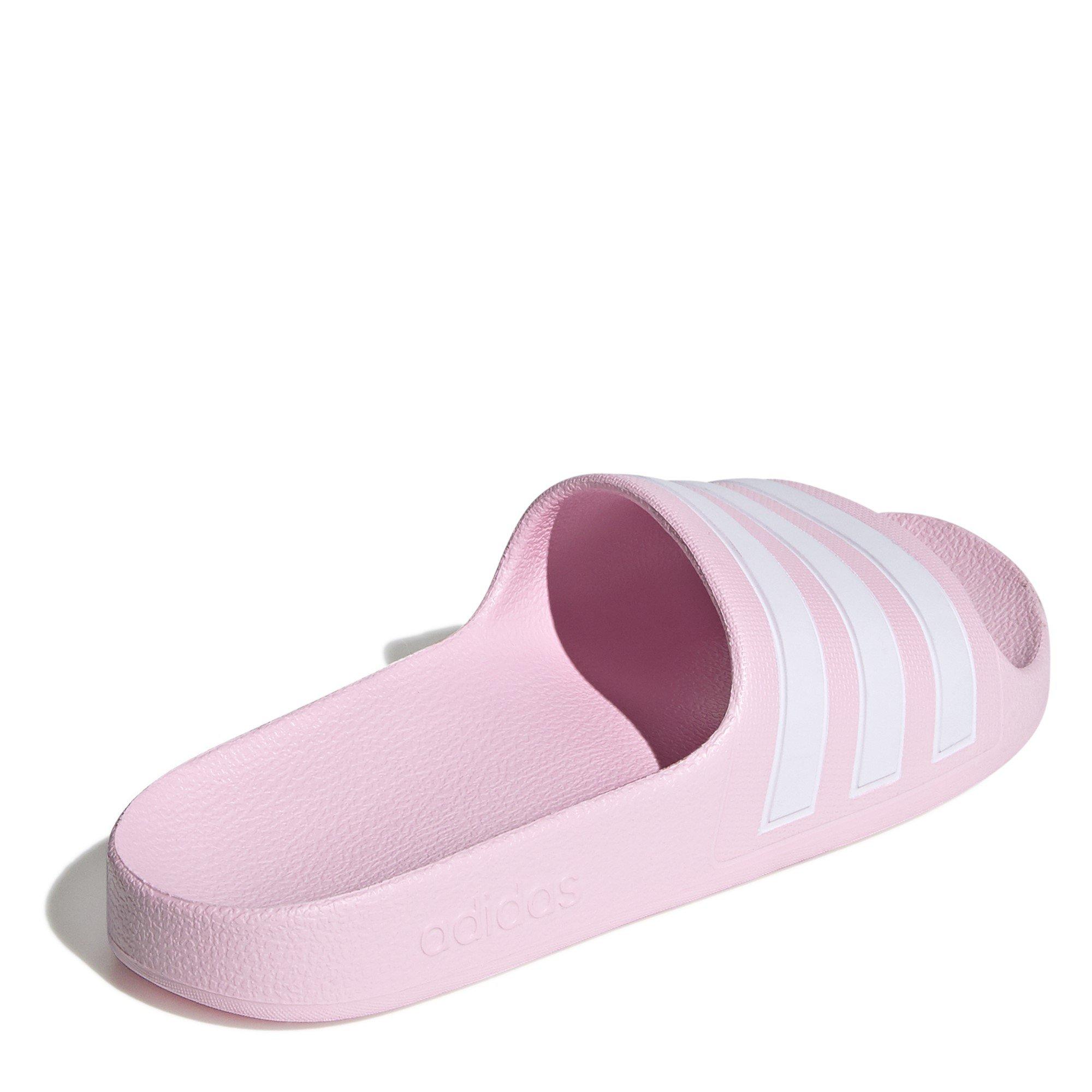 Pink/White - adidas - Adilette Aqua Slides Junior - 4