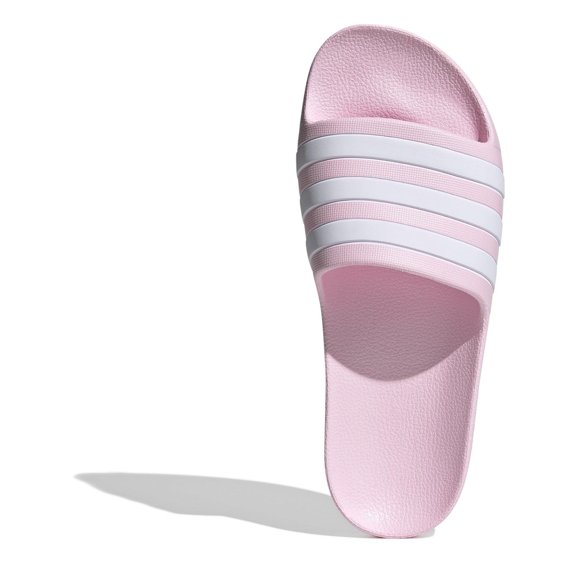 Pink/White - adidas - Adilette Aqua Slides Junior - 5