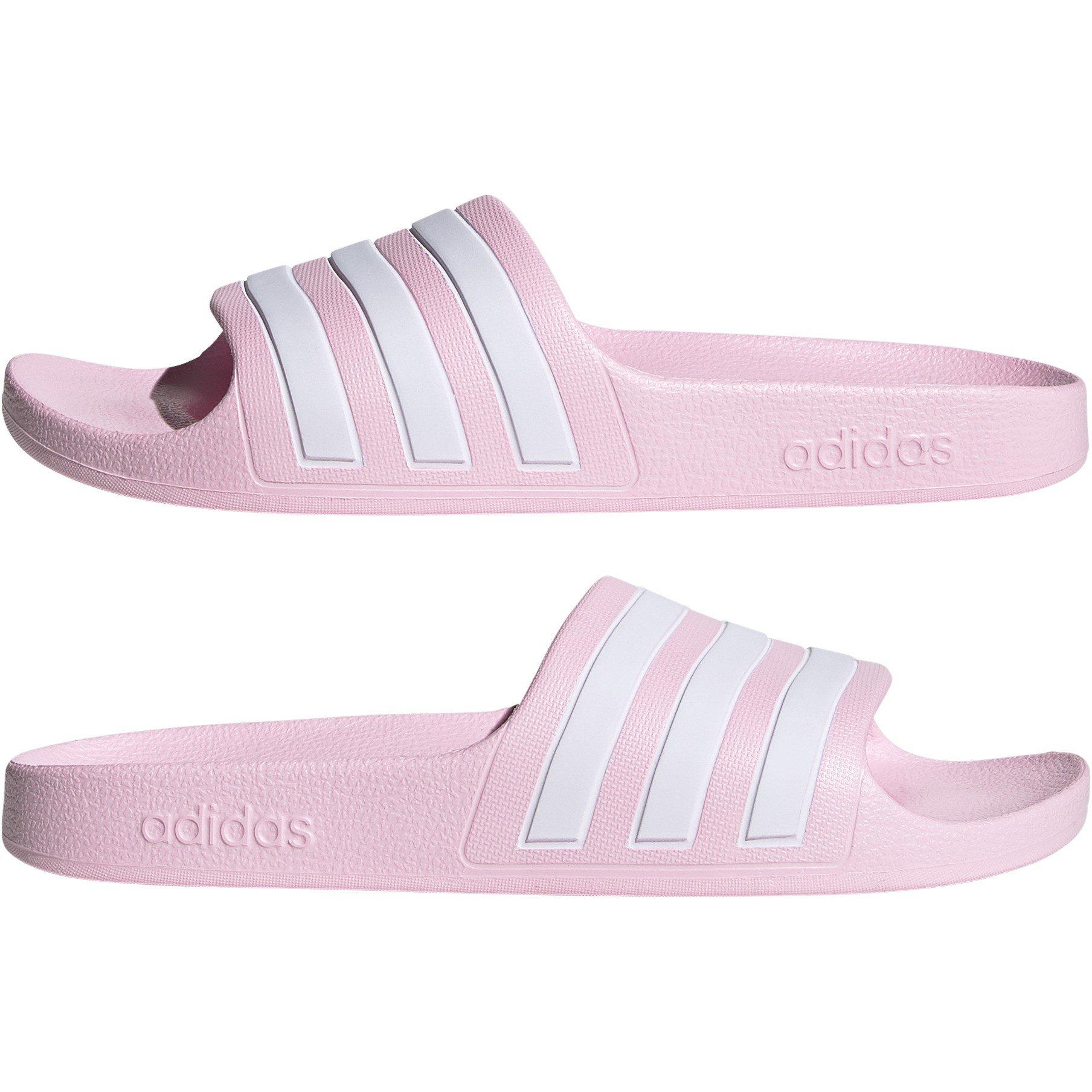 Pink/White - adidas - Adilette Aqua Slides Junior - 9