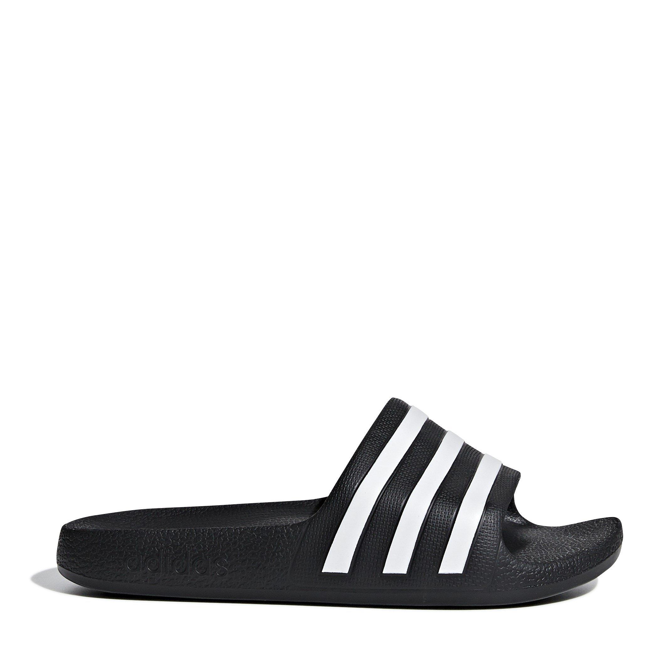 Black/White - adidas - Adilette Aqua Slides Junior - 1