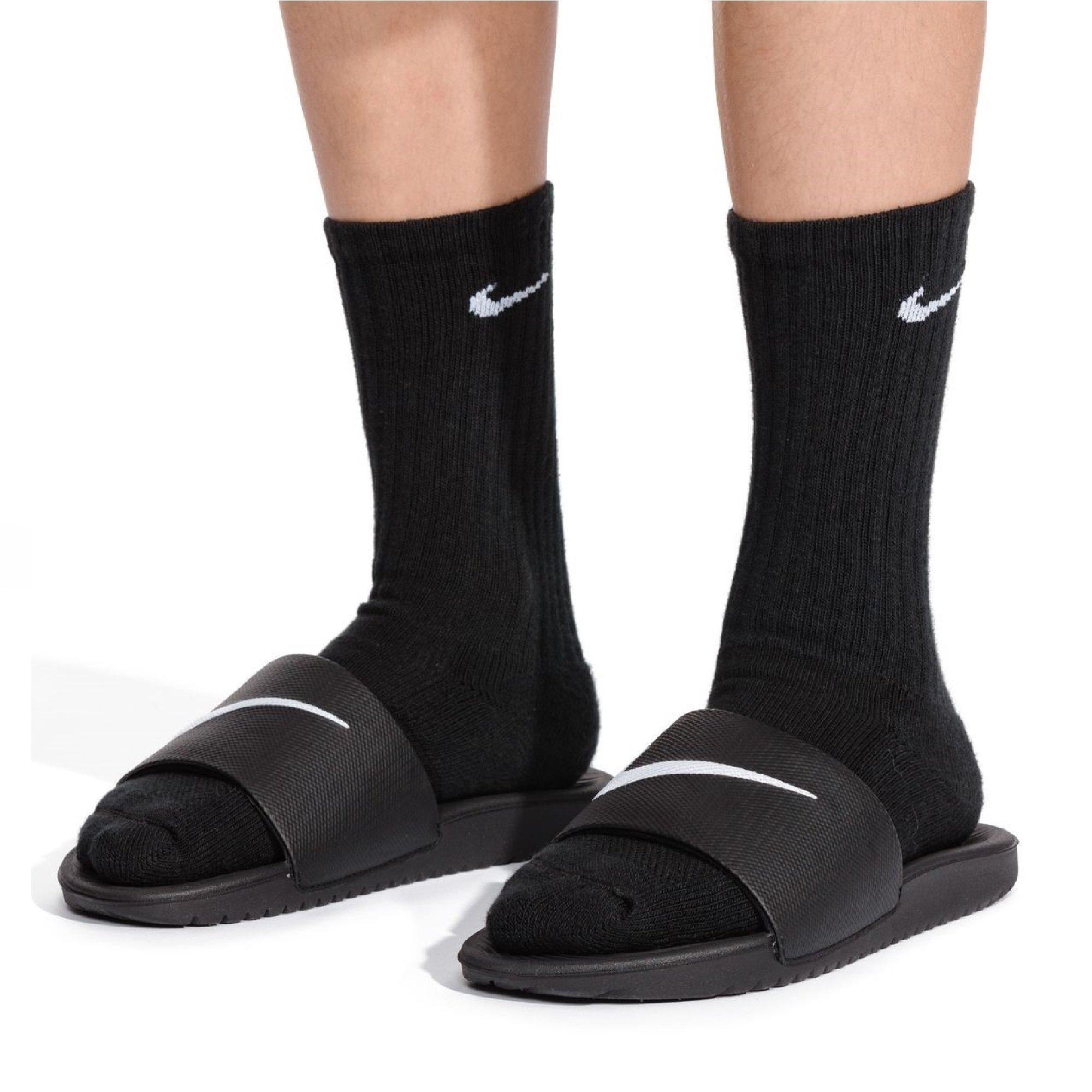 Black/White - Nike - Kawa Little/Big Kids' Pool Sliders - 6