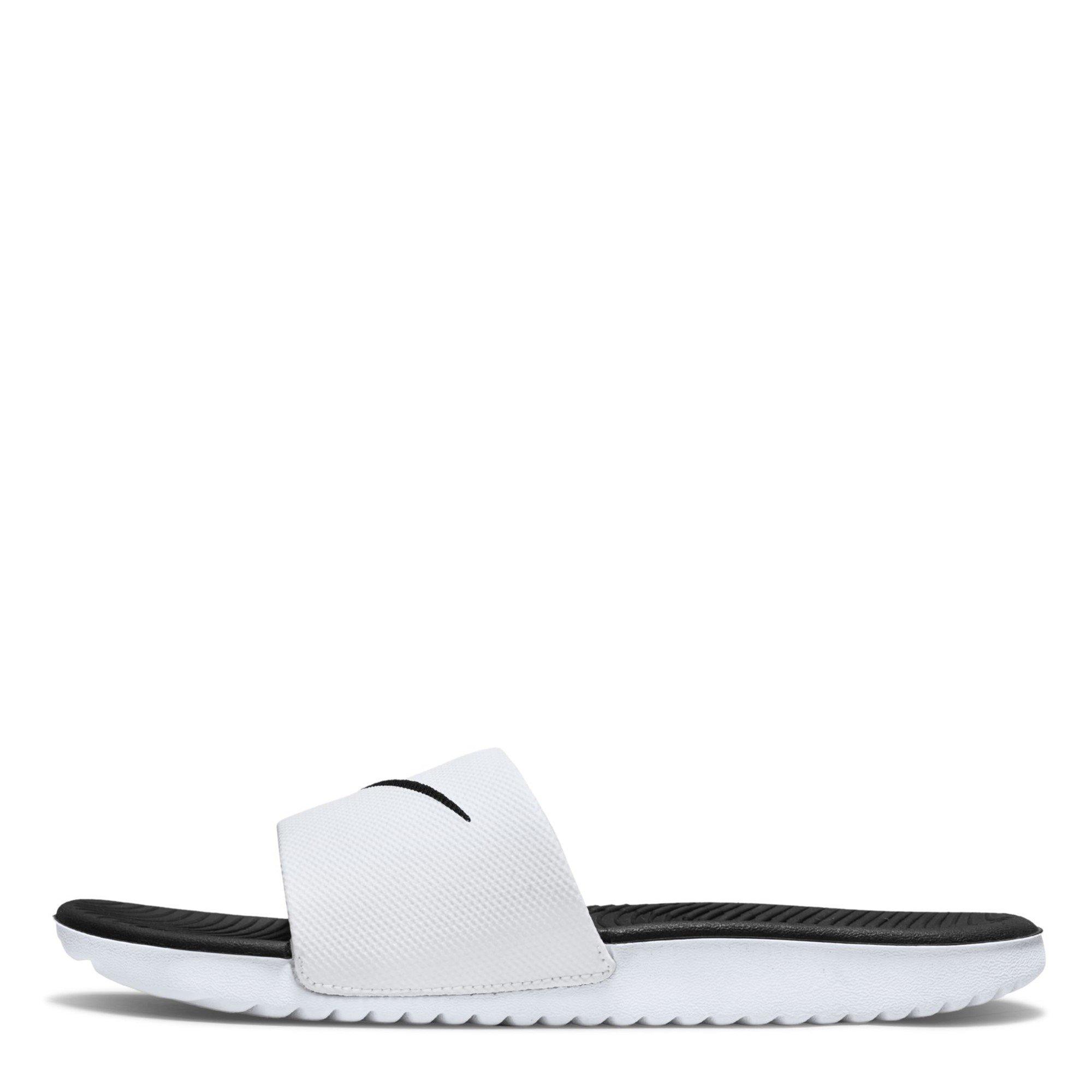 White/Black - Nike - Kawa Little/Big Kids' Pool Sliders - 2