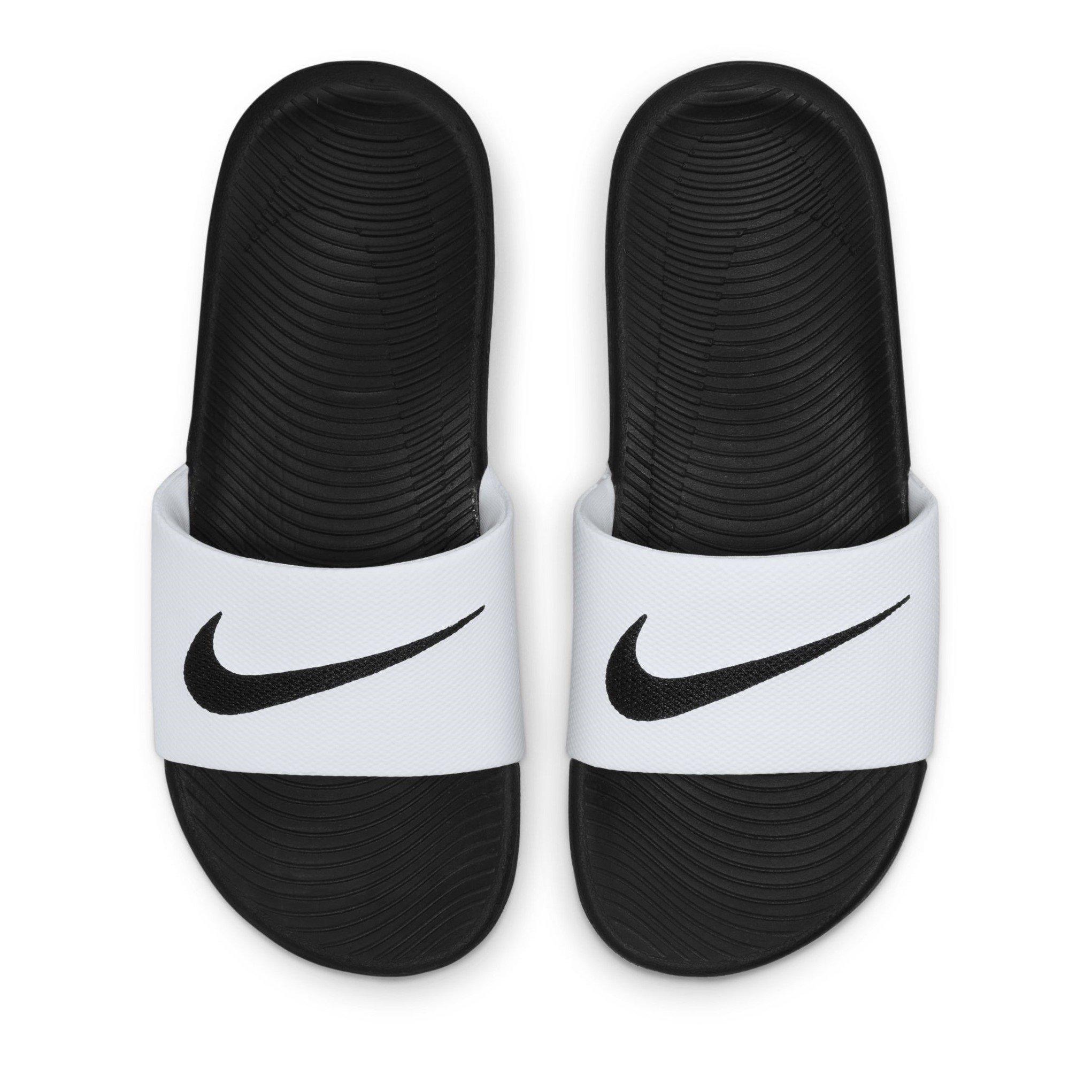 White/Black - Nike - Kawa Little/Big Kids' Pool Sliders - 4