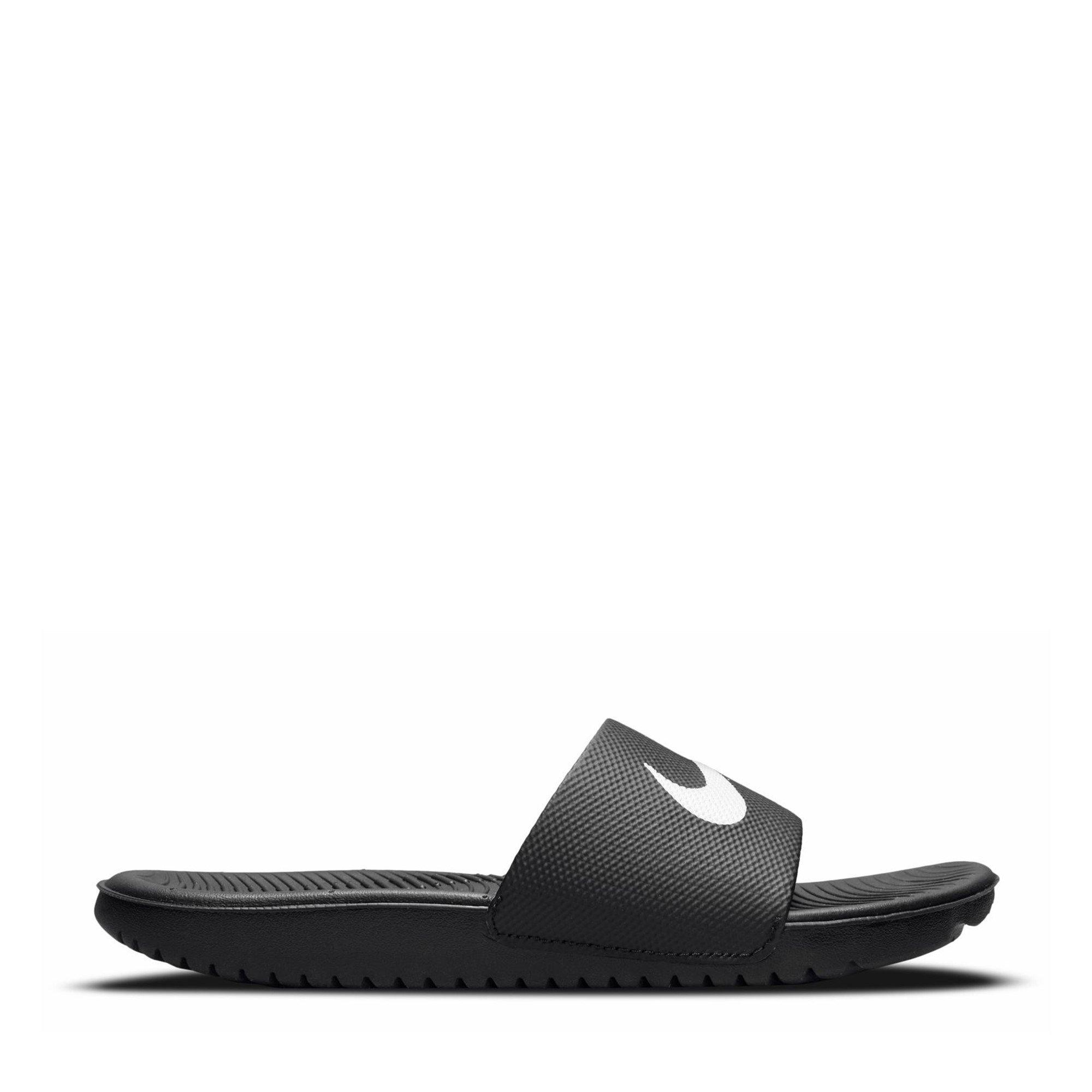 Nike  Kids Kawa Little/Big Kids' Pool Sliders - Black/White - 4.5 (37.5)