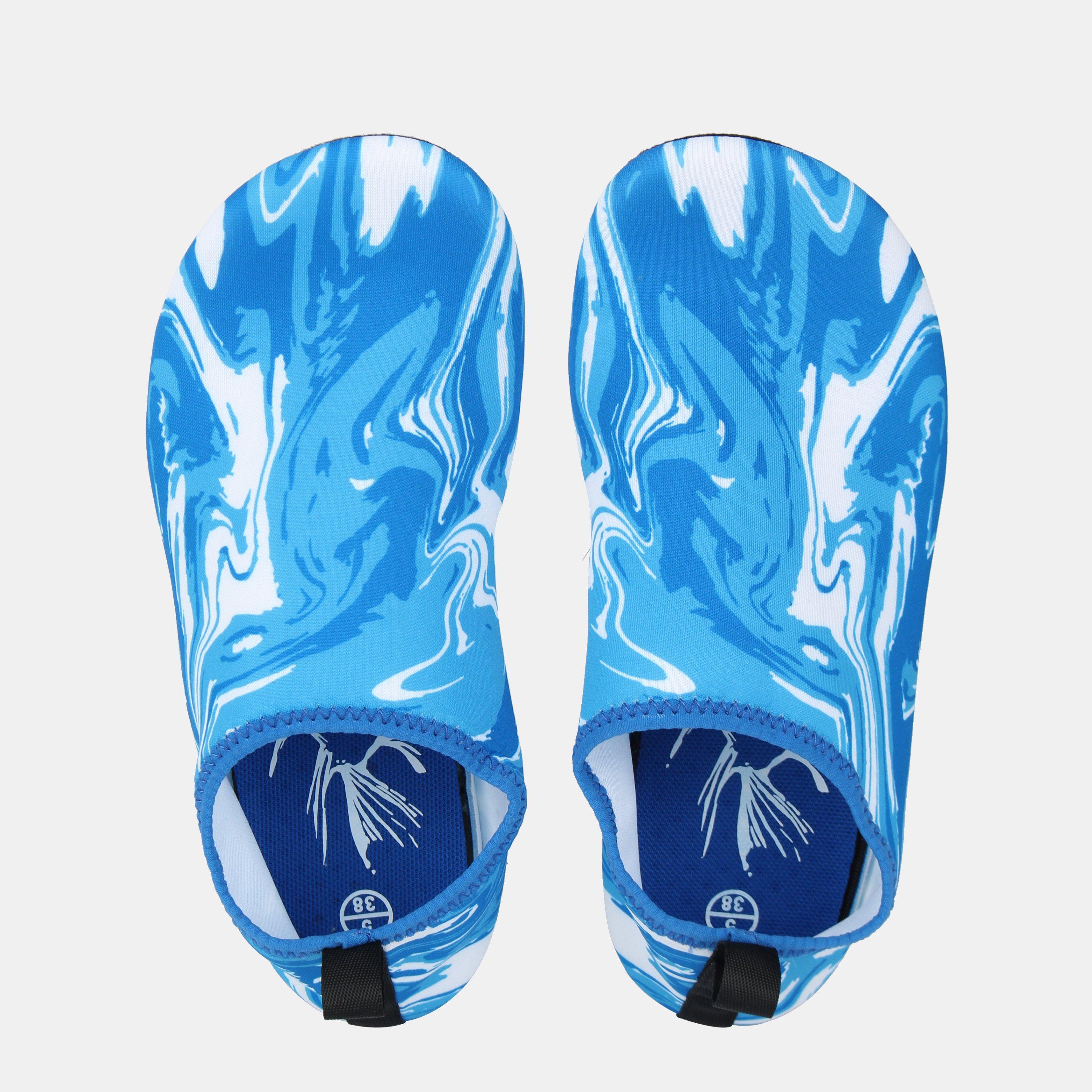 Blue - Hot Tuna - Unisex Kids' Textile Slip On Splasher Water Shoes - 4