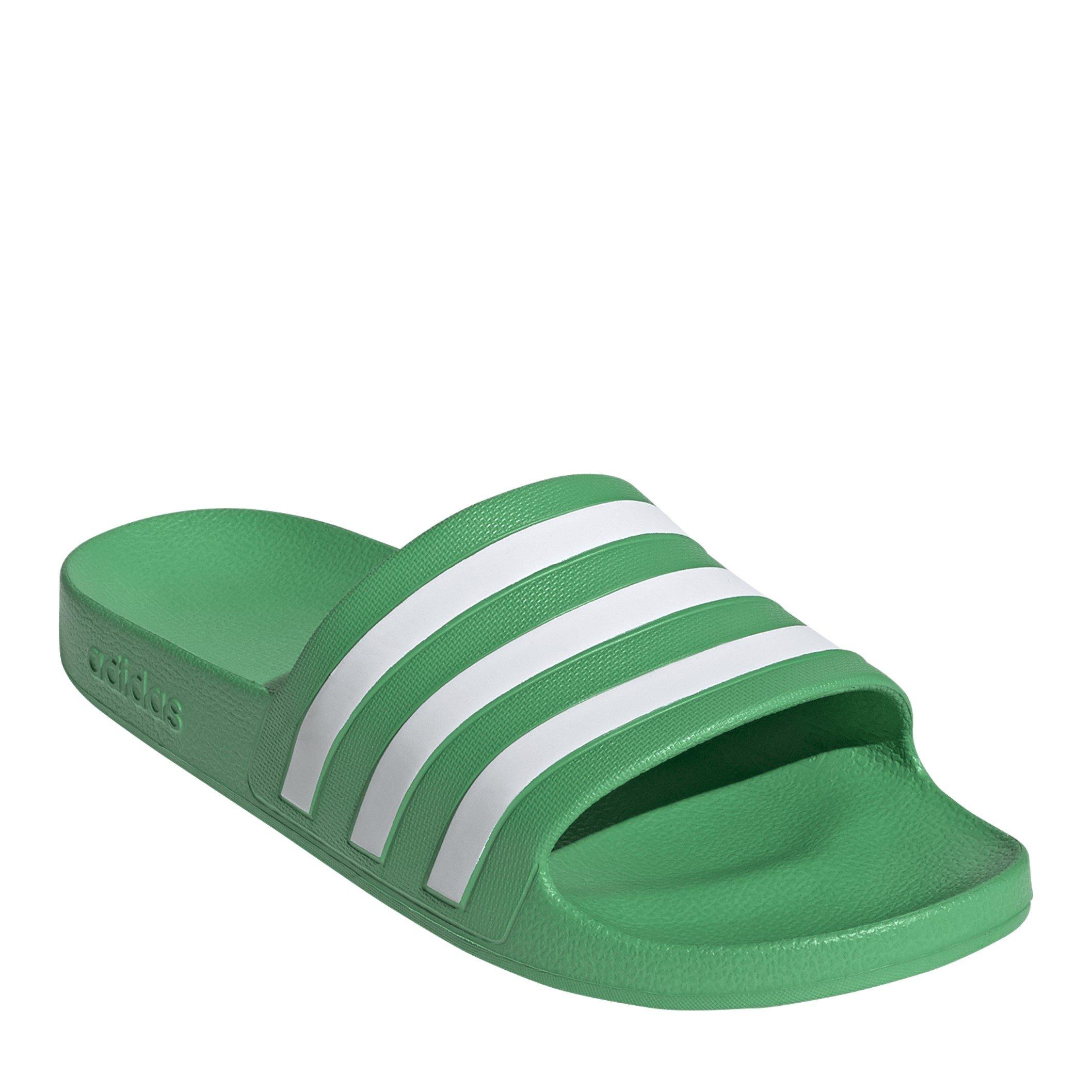 Vivid Green/ Wh - adidas - Kids' Aqua Sliders - 3